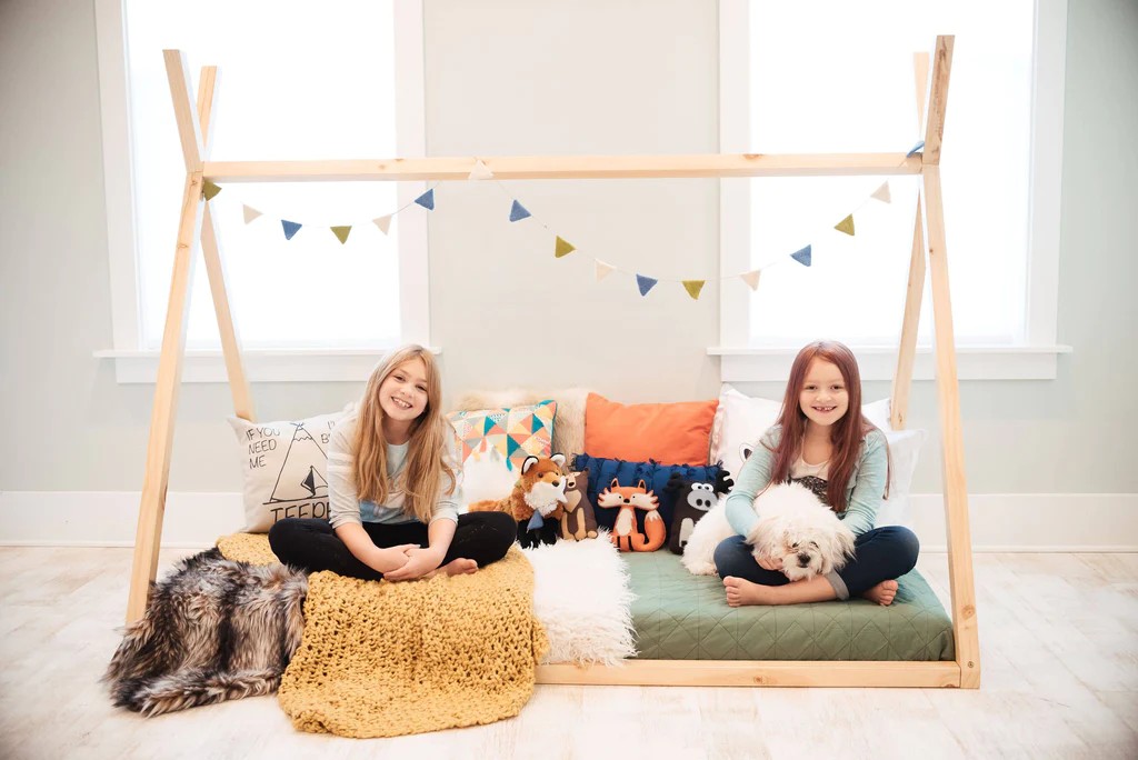 Cottage Kids Furniture TeePee Montessori Bed with Slats
