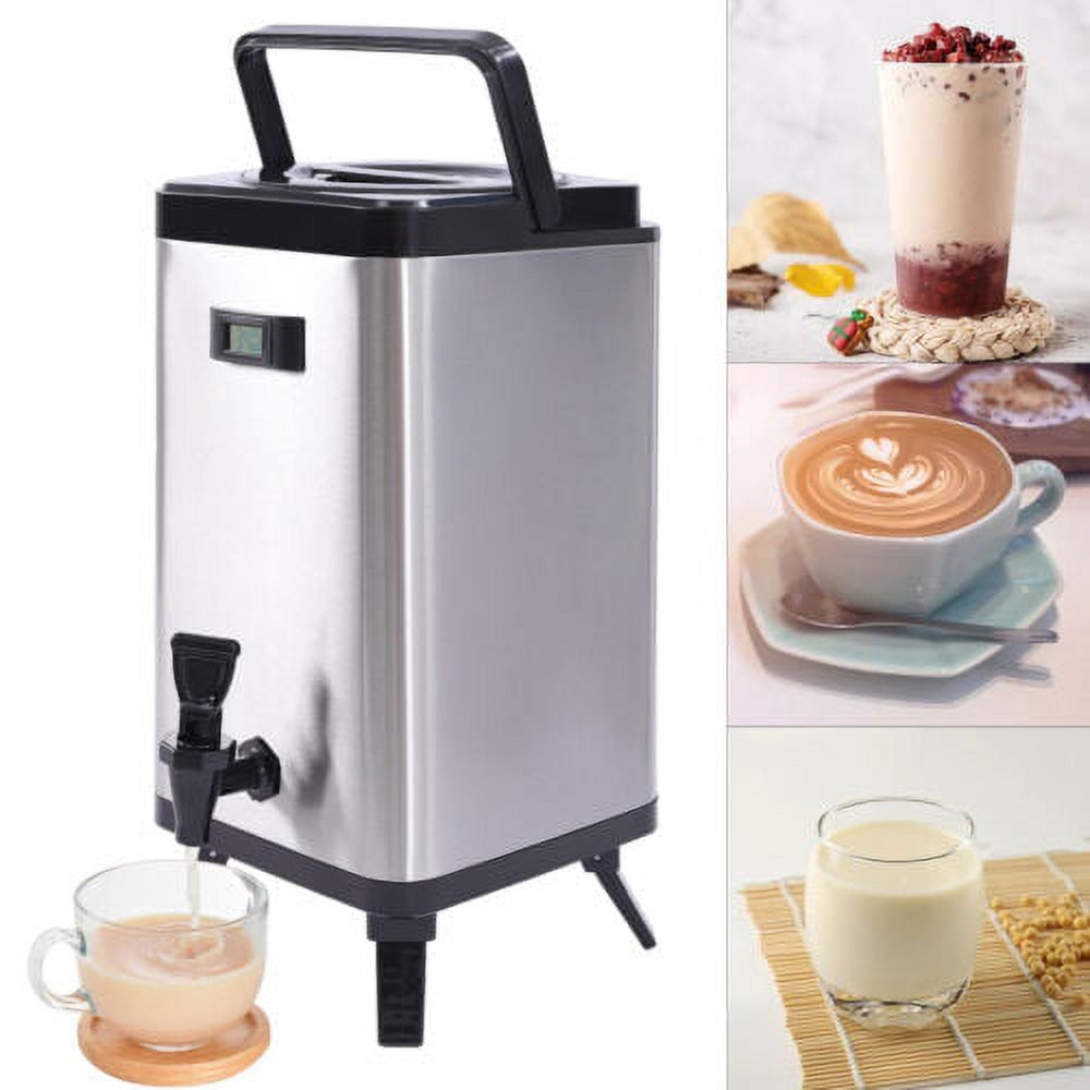 12L Insulated Beverage Dispenser Hot & Cold Tea Water Dispenser Stainless Steel