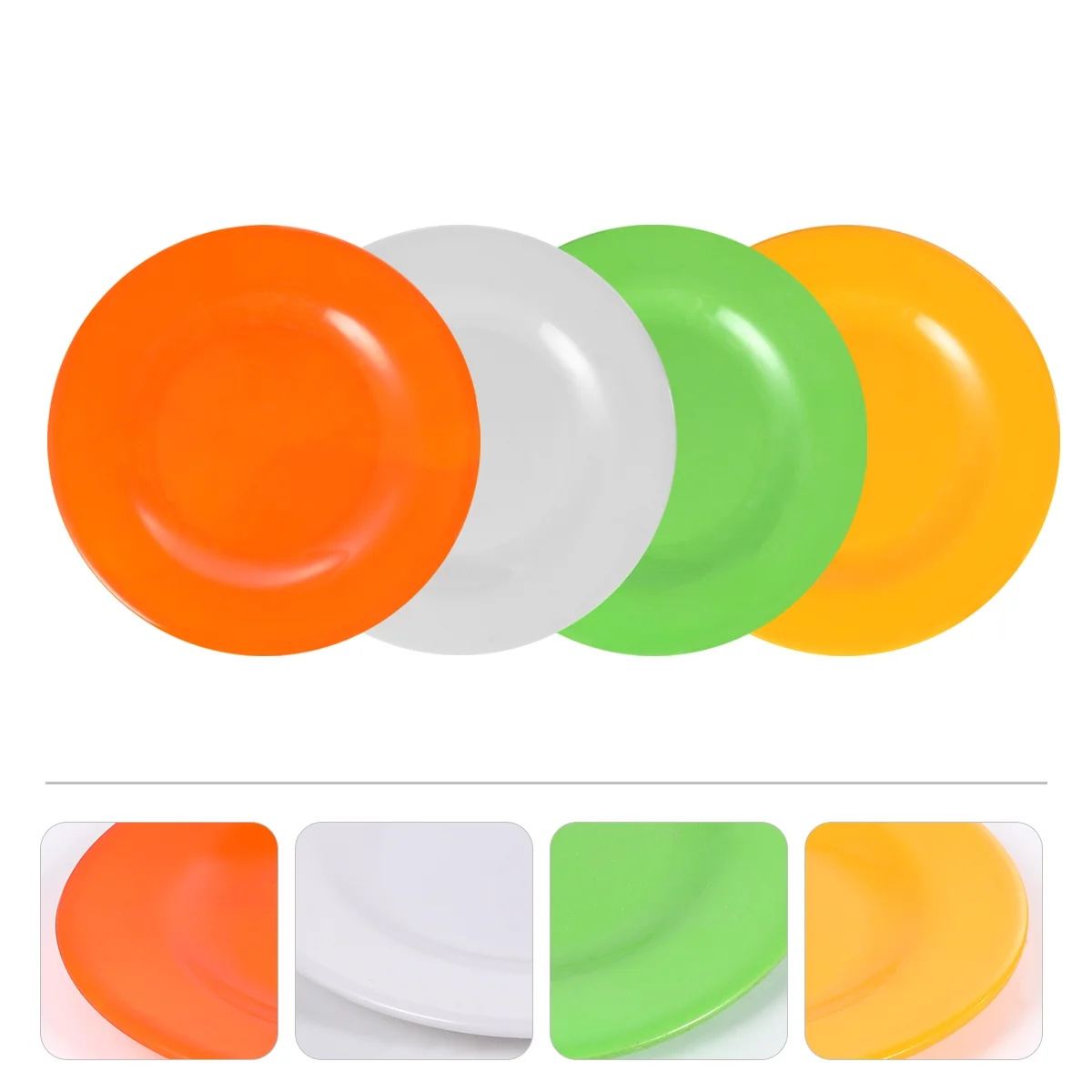 4pc Melamine Plates Melamine Dining Plate Kitchen Safe Melamine Tableware