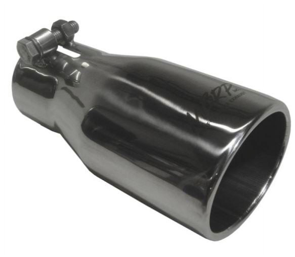 MBRP Universal Tip 2.5 O.D. Oval End 3.75 Inlet 10in length - Black Finish