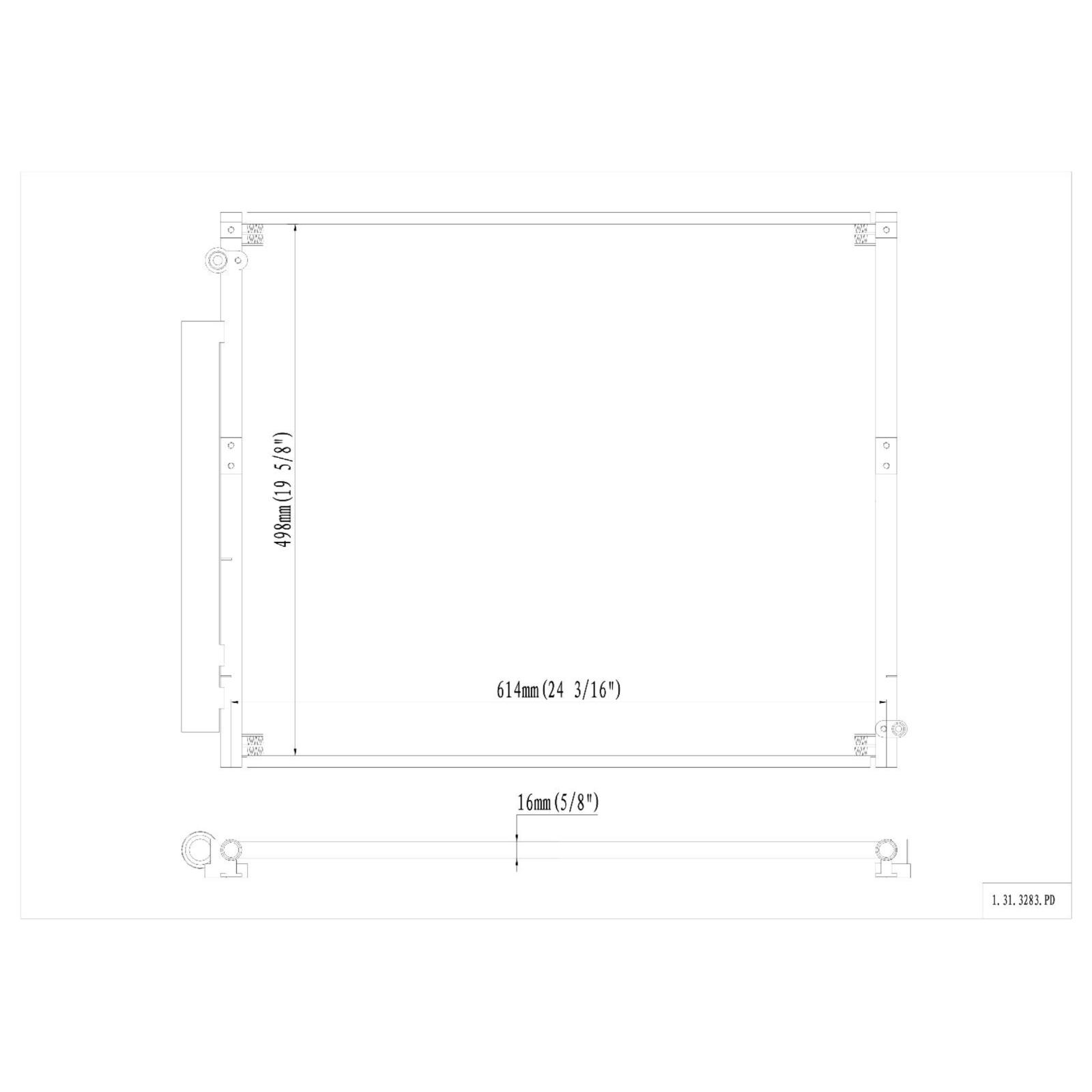 Geelife All Aluminum Condenser For 03-09 GX470 4Runner 4.7L 03-18 4Runner 4.0L V6 V8