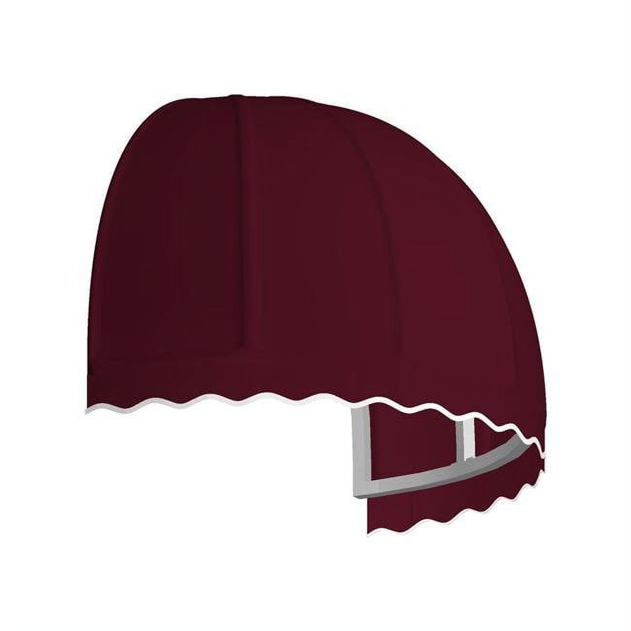 Awntech RB4-US-B 4.38 ft. Bostonian Window & Entry Awning, Burgundy - 33.25 x 26.25 in.