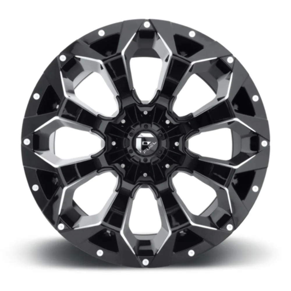 Fuel 1PC Aluminum Rim D576 ASSAULT 20X10in Gloss Black Milled Finish, D57622009846