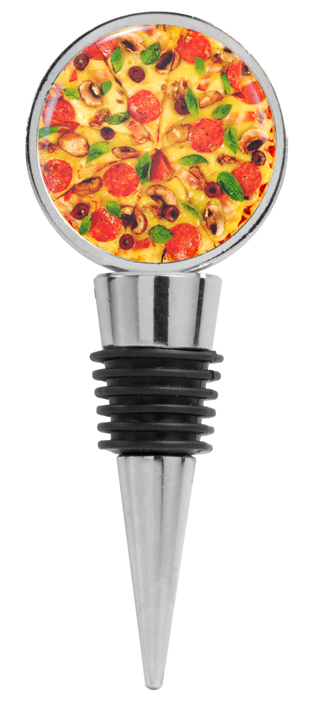Photograph of Supreme Pizza Close Up Wine Stopper