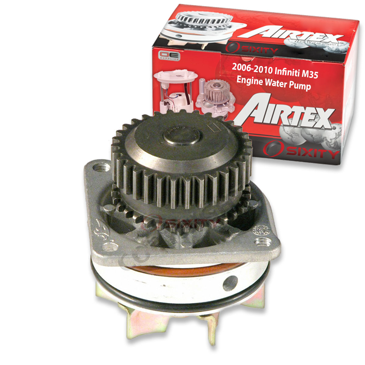 Airtex Engine Water Pump compatible with Infiniti M35 3.5L V6 2006-2010