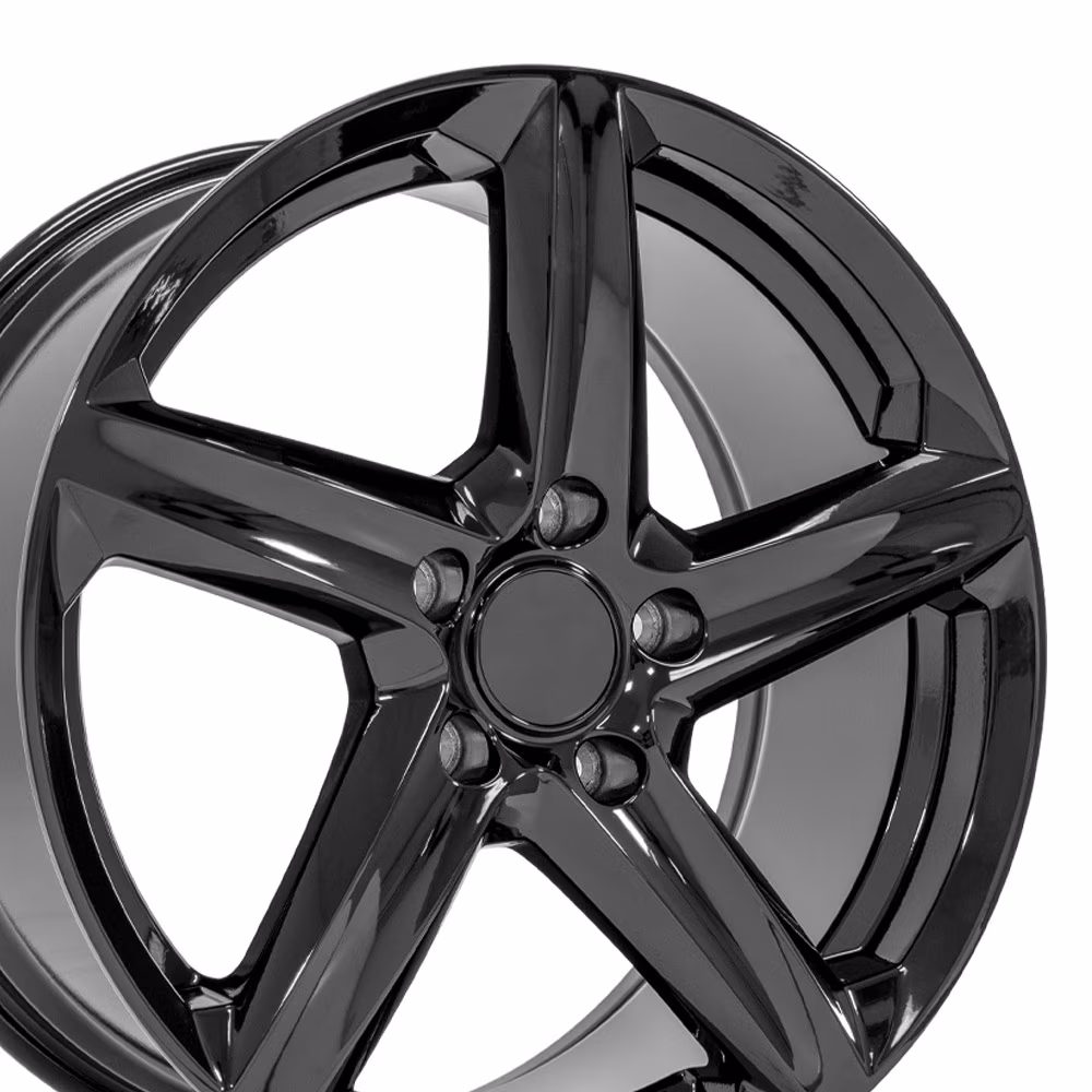 18 inch Replica Wheel Rim fits Chevrolet C7 Corvette - CV02C Black 18x8.5