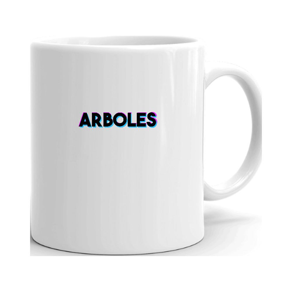 Tri Color Arboles Ceramic Dishwasher And Microwave Safe Mug By Undefined Gifts
