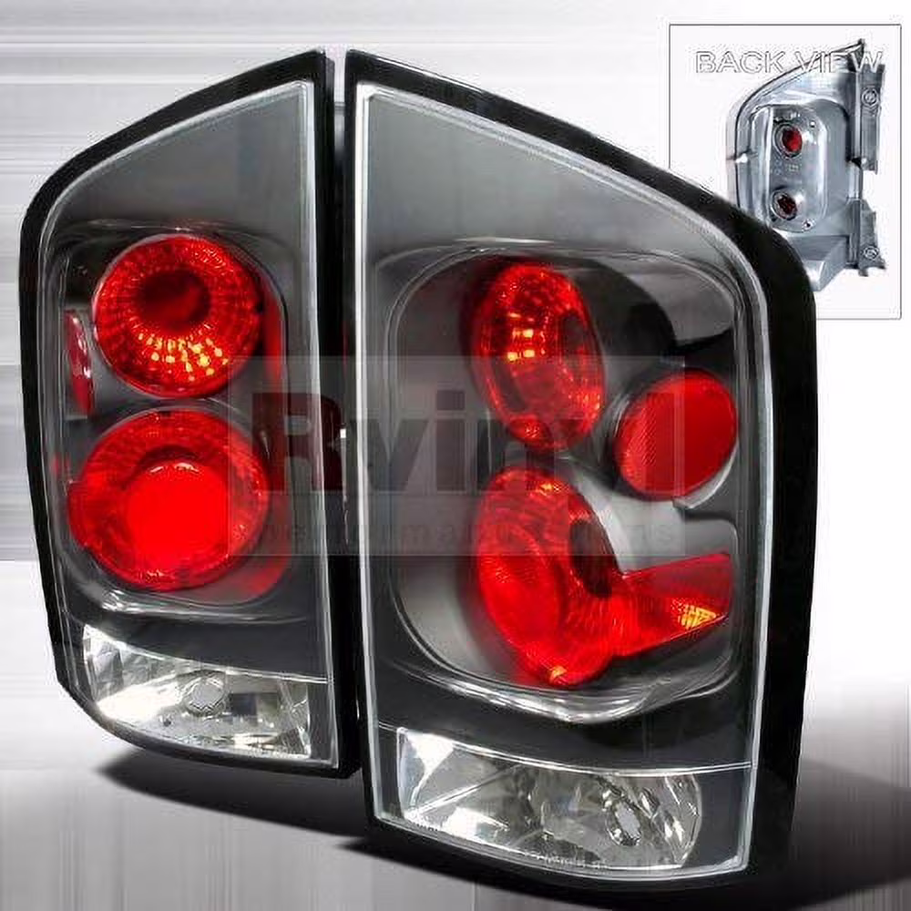 Tail Lights Rear Brake Lamp In Black Housing Clear Lens Made For And Compatible With 2005 - 2015 Nissan Armada 05 06 07 08 09 10 11 12 13 14 15