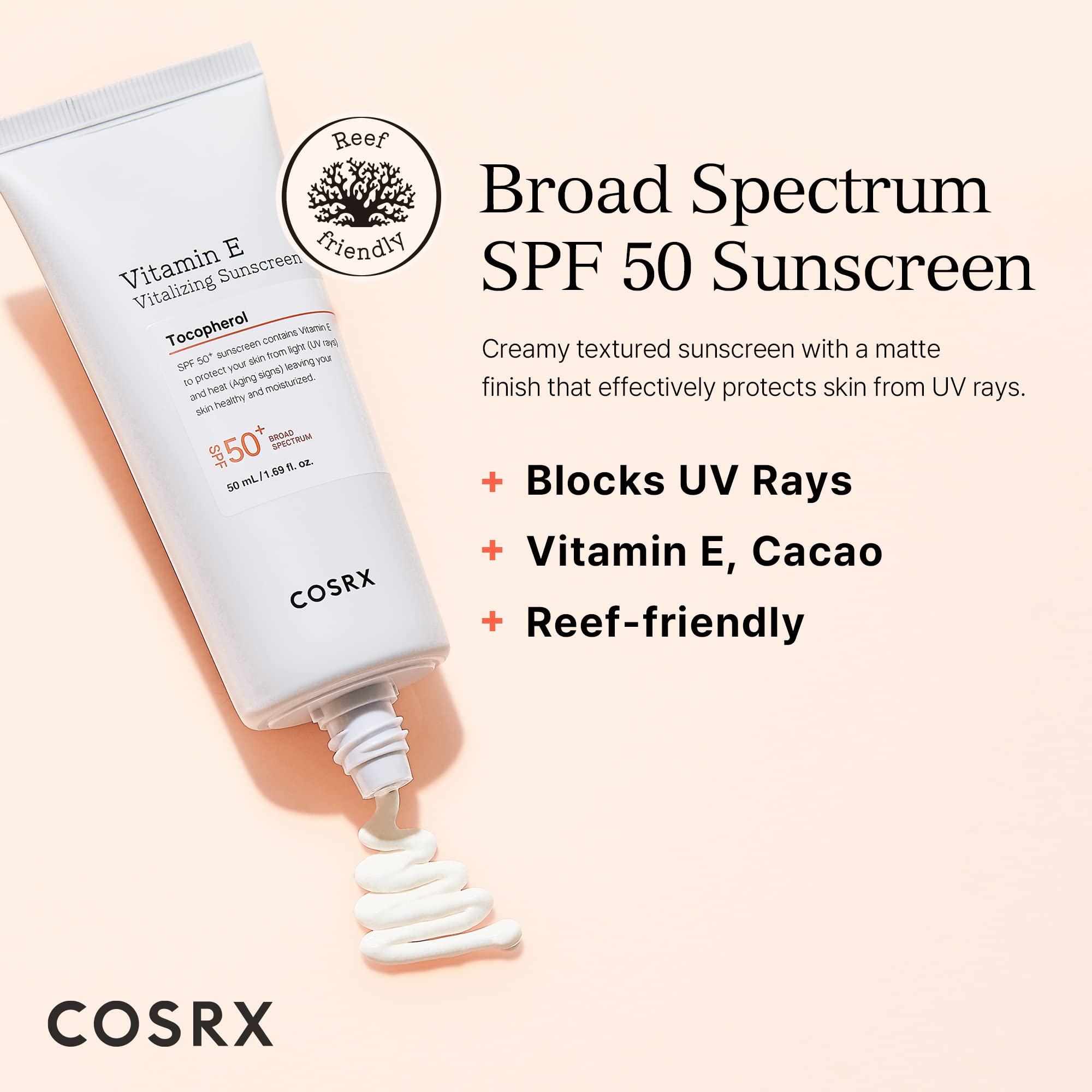Cosrx Vitamin E Vitalizing Sunscreen 50ml 1.69oz