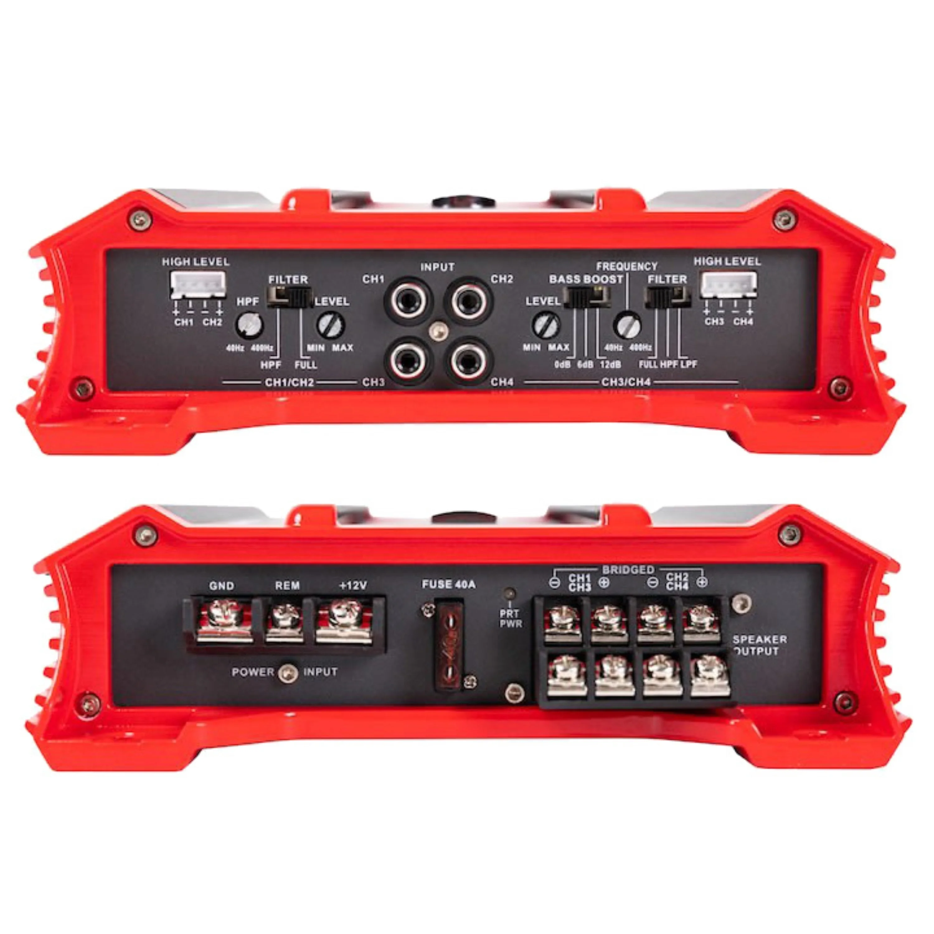 Crunch GP-1500.4 1500 Watt 4 Channel Car Audio Amplifier Stereo Amp Bridgeable