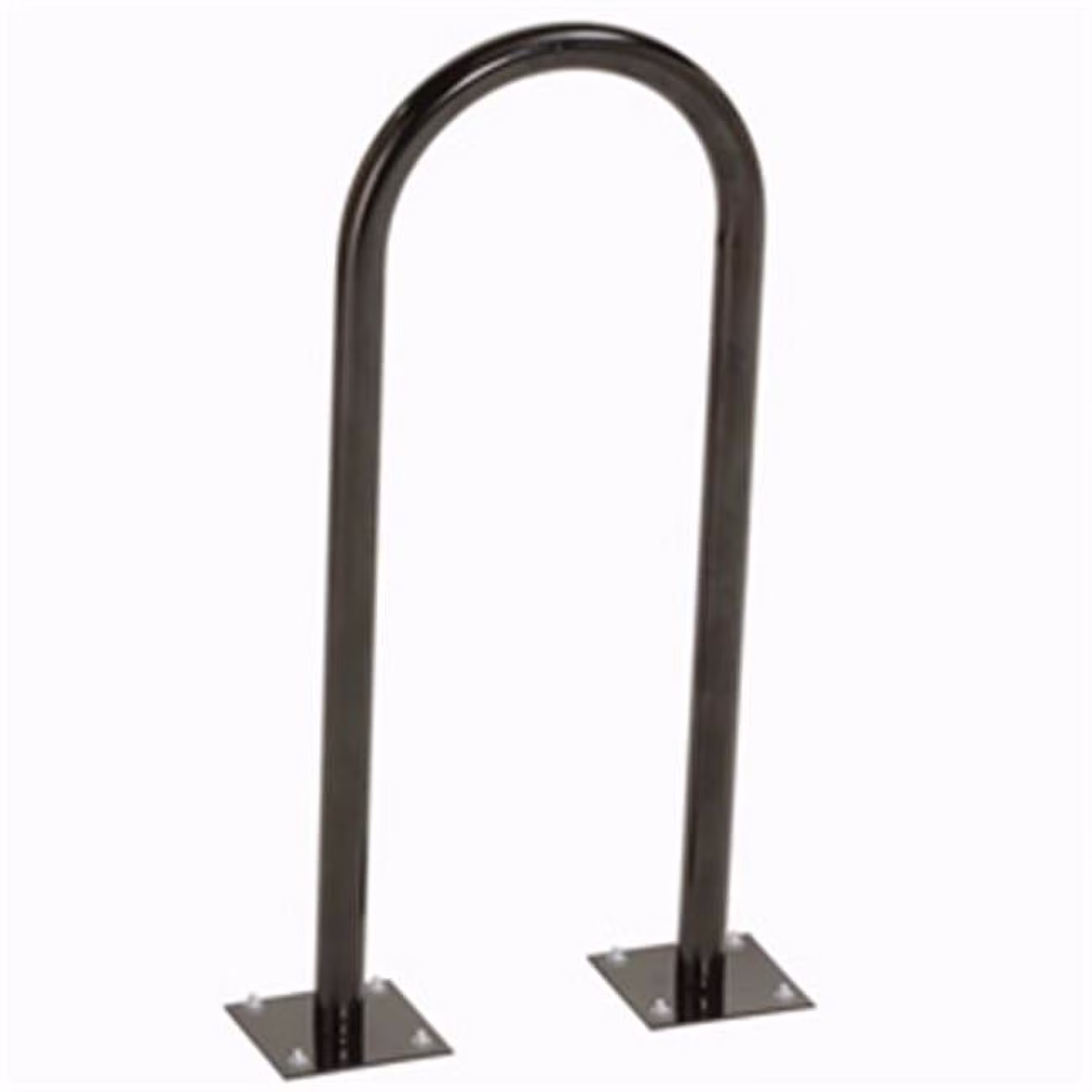 Global Industrial 442804MBK 2-Bike U-Rack Bike Rack - Flange Mount, Black