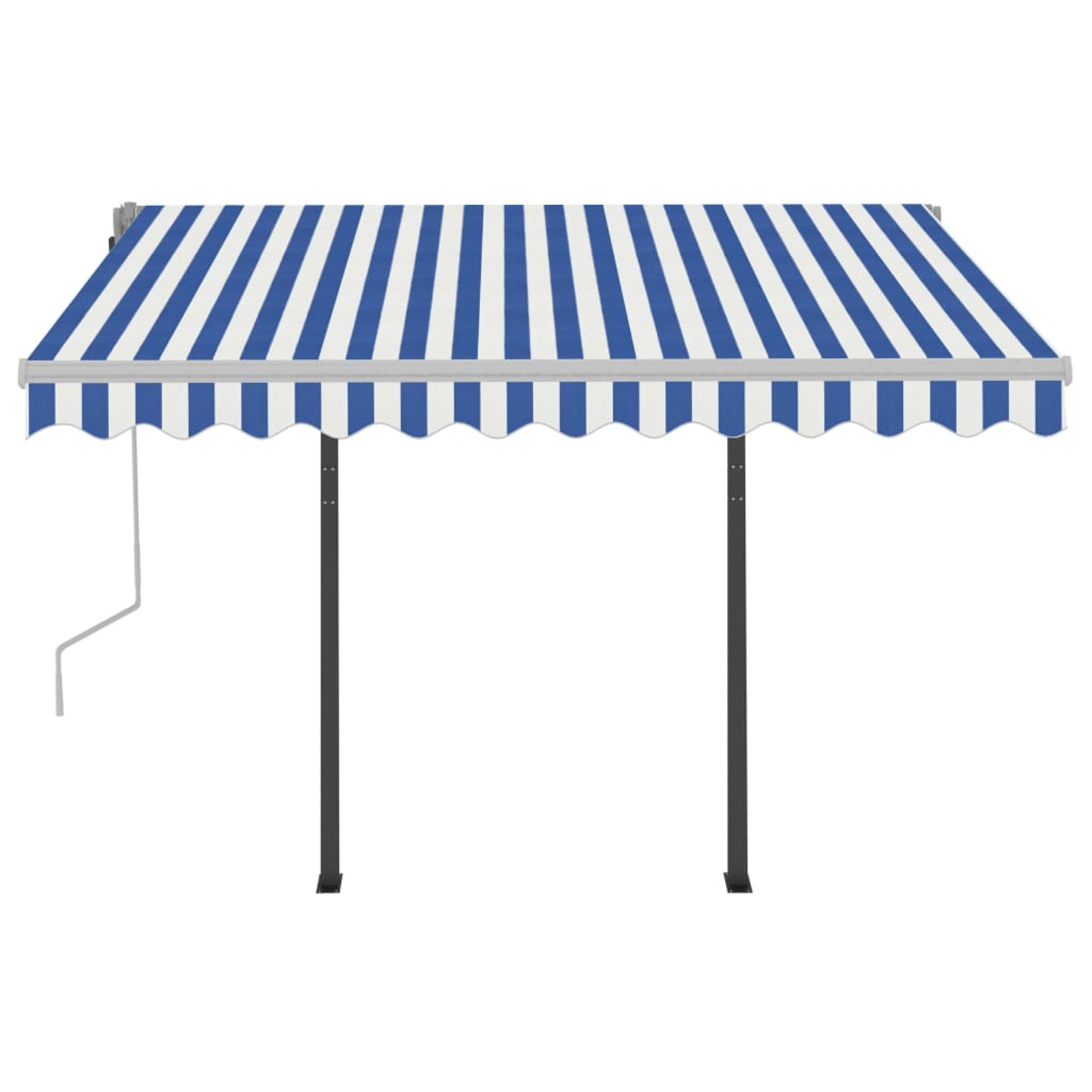 Manual Retractable Awning with Posts 118.1