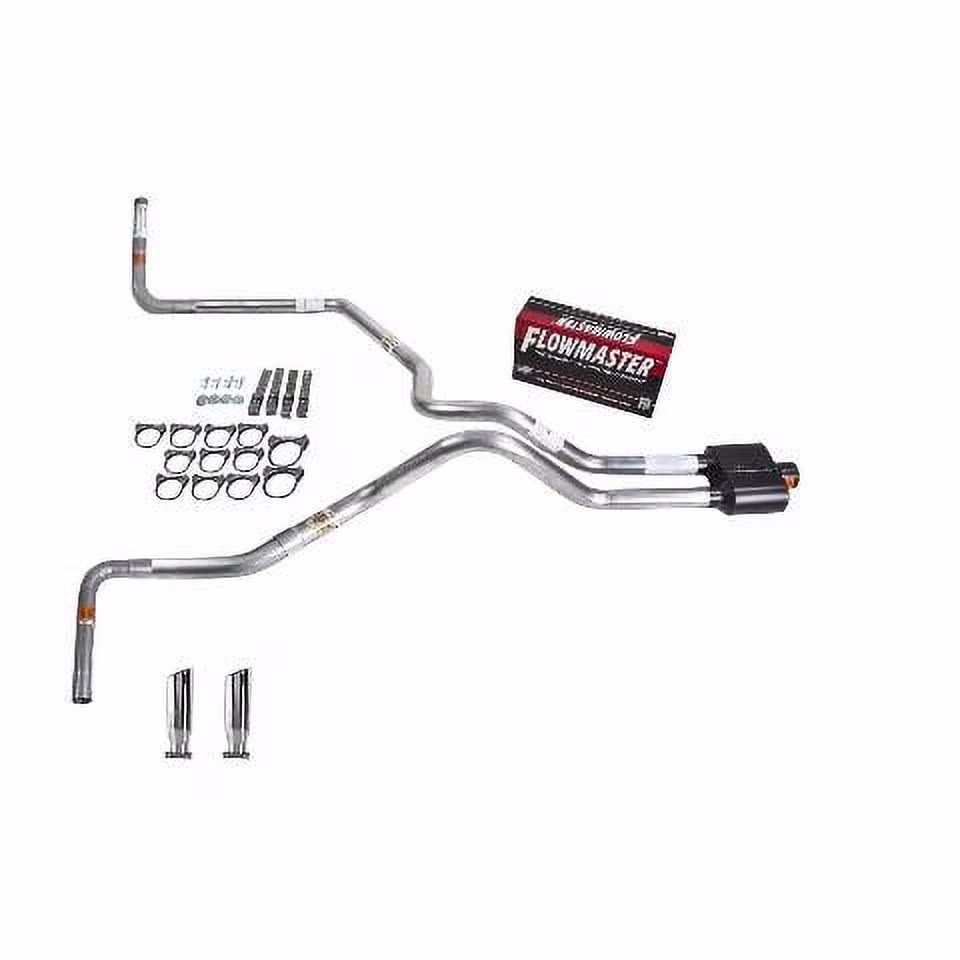 Silverado 88-95 dual exhaust 2.5 MA pipe Flowmaster Super 10 RC Tip Side Exit