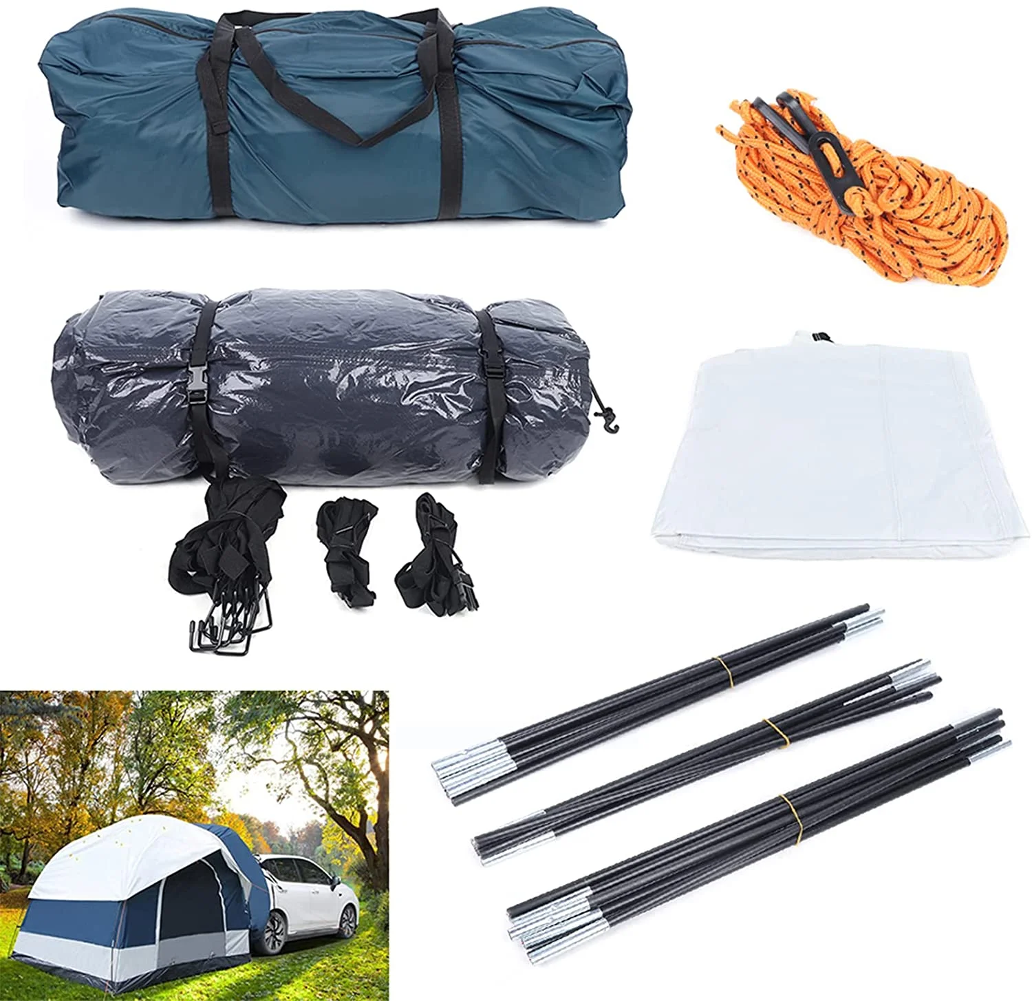 TFCFL Canopy Carport Tent Car Shed Shelter Heavy Duty Outdoor Storage Anti-snow 98*79'