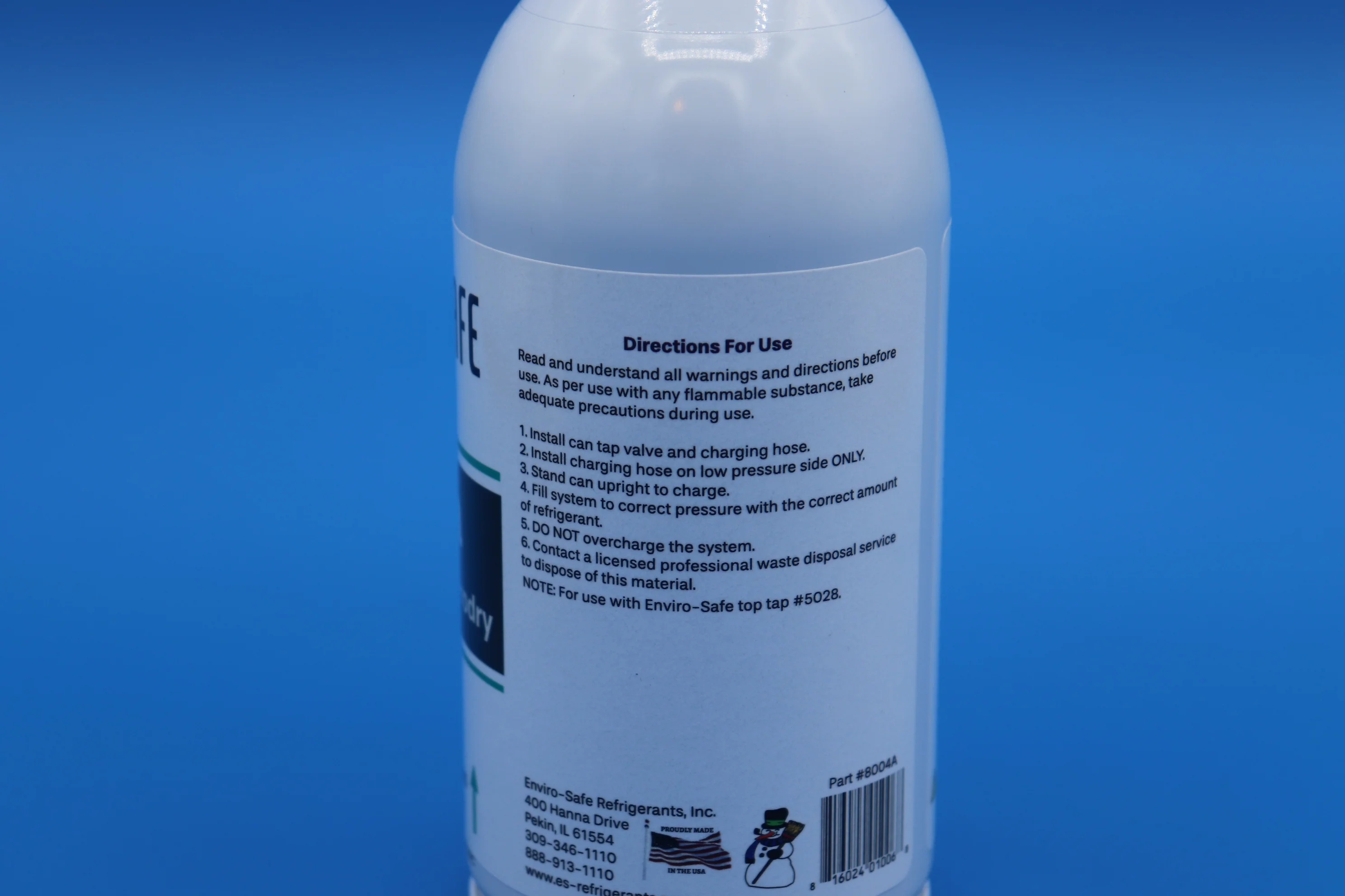 R600a Upright Refrigerant, 3 cans & Tap, R600, R600a