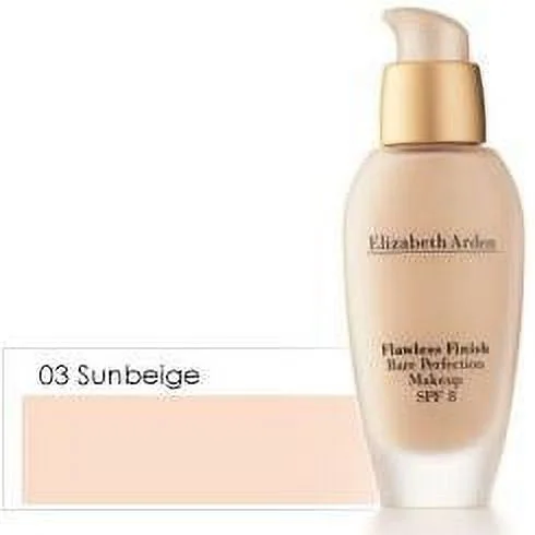 Elizabeth Arden Flawless Finish Bare Perfection Makeup Sunscreen SPF 8 (Beige 40) 1 Oz / 30 mL