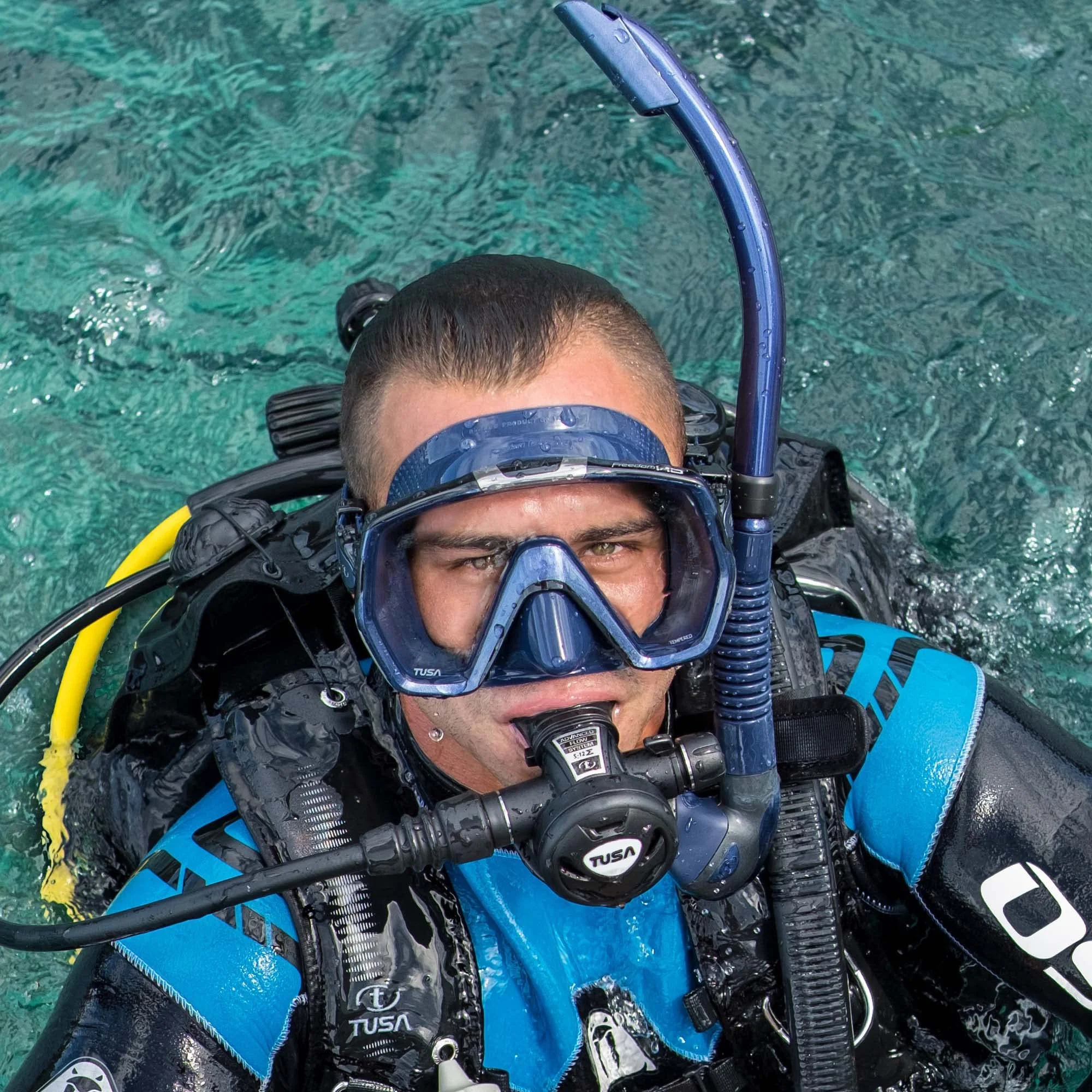 Tusa M1001 Freedom HD Scuba Diving Mask Black Silicone