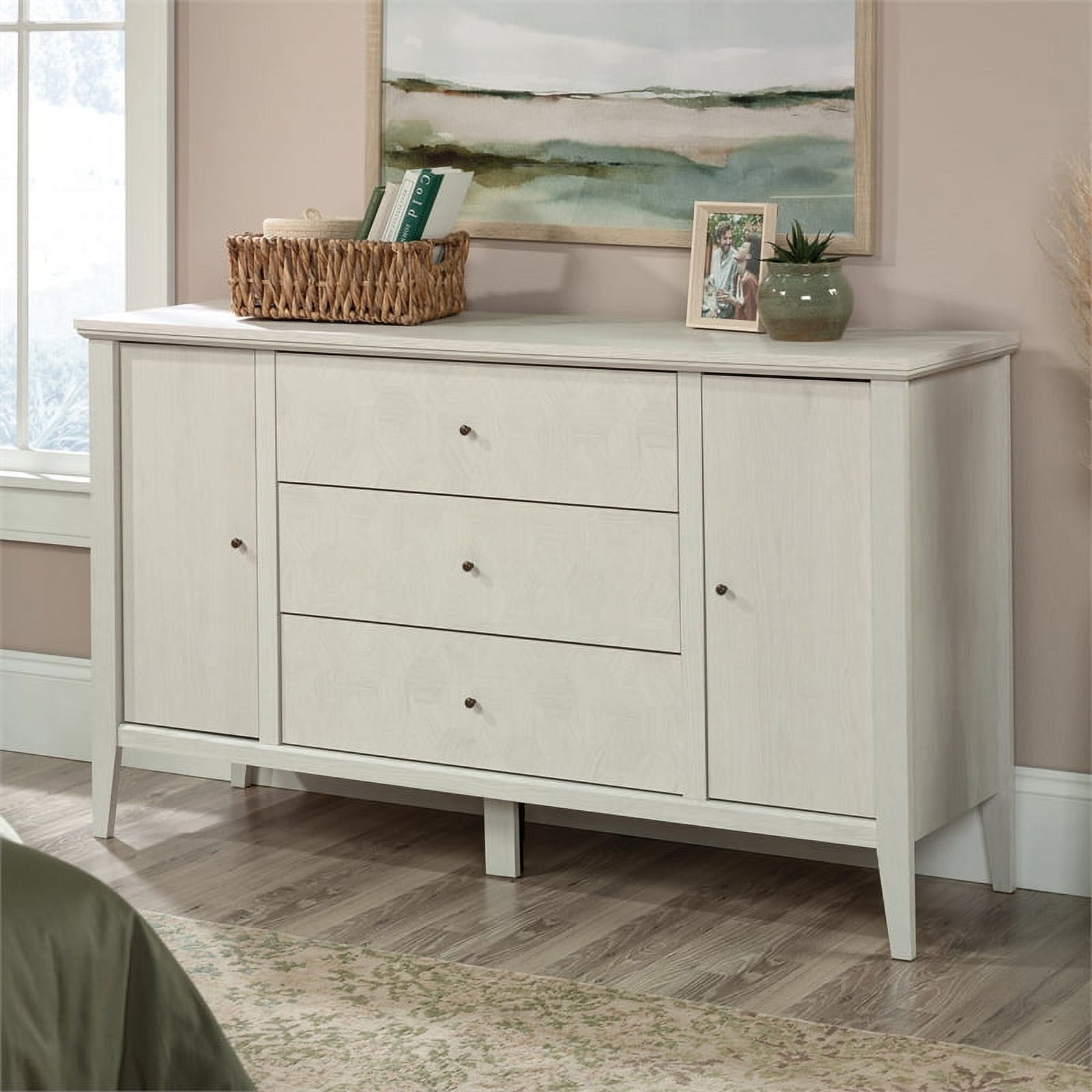 Sauder Larkin Ledge Engineered Wood Dresser in Glacier Oak Finish