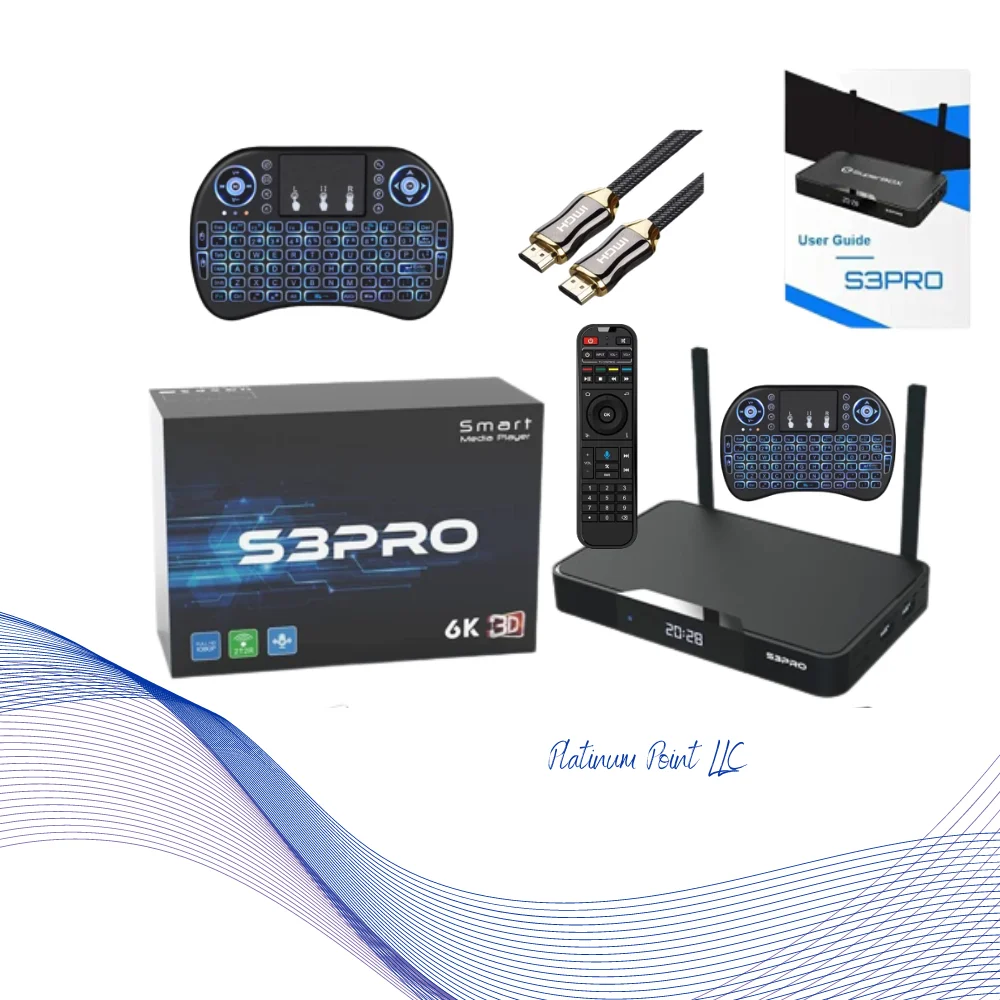 S3 PRO 2022, Android 9 Technology IPTV Voice Control Remote, 6K Android tv Free Shipping 2 days