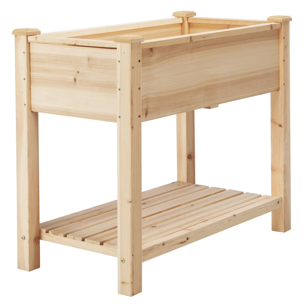 Yaheetech Wooden Raised Garden Bed Elevated Planter Box