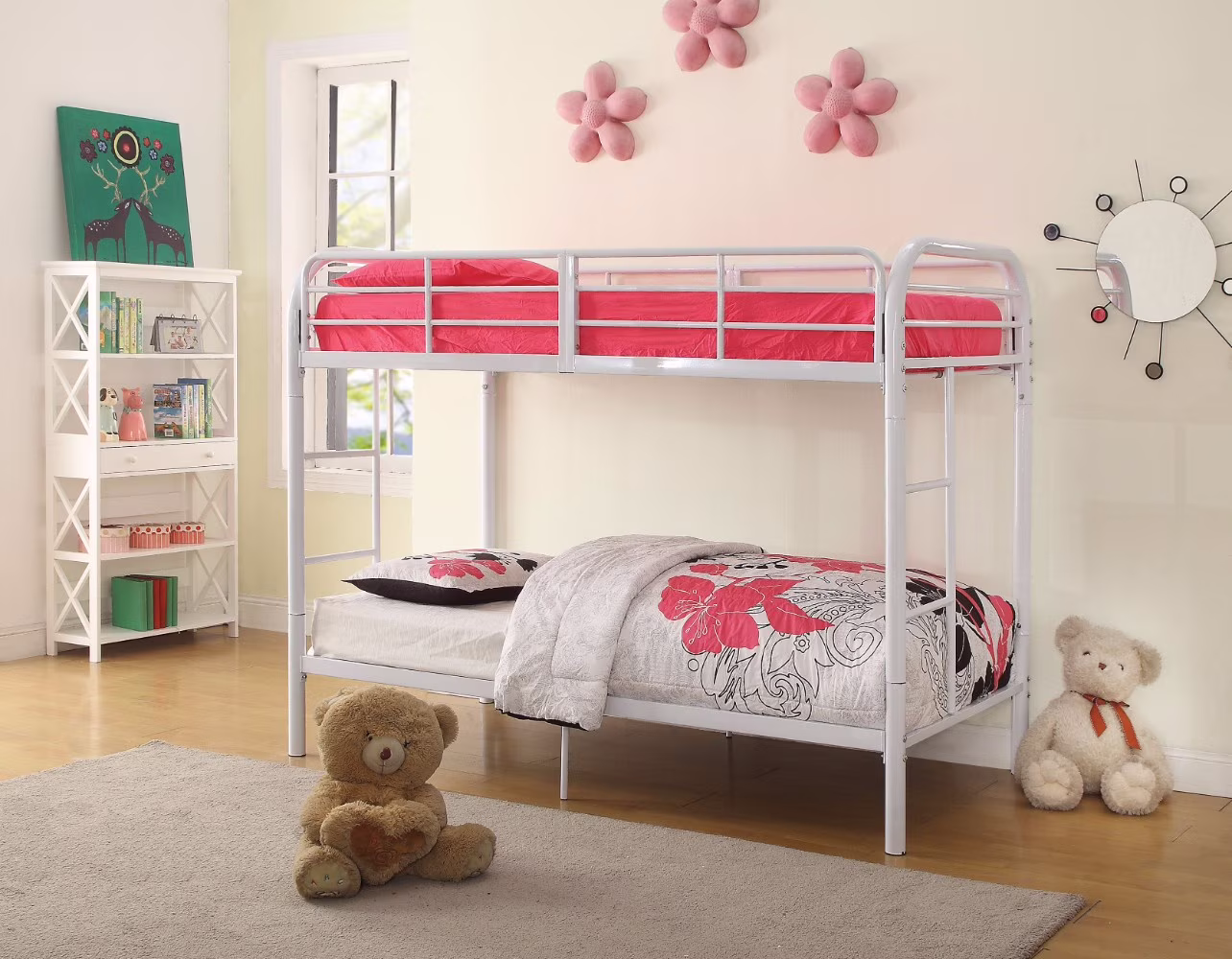 Twin/Twin Bunk Bed, White