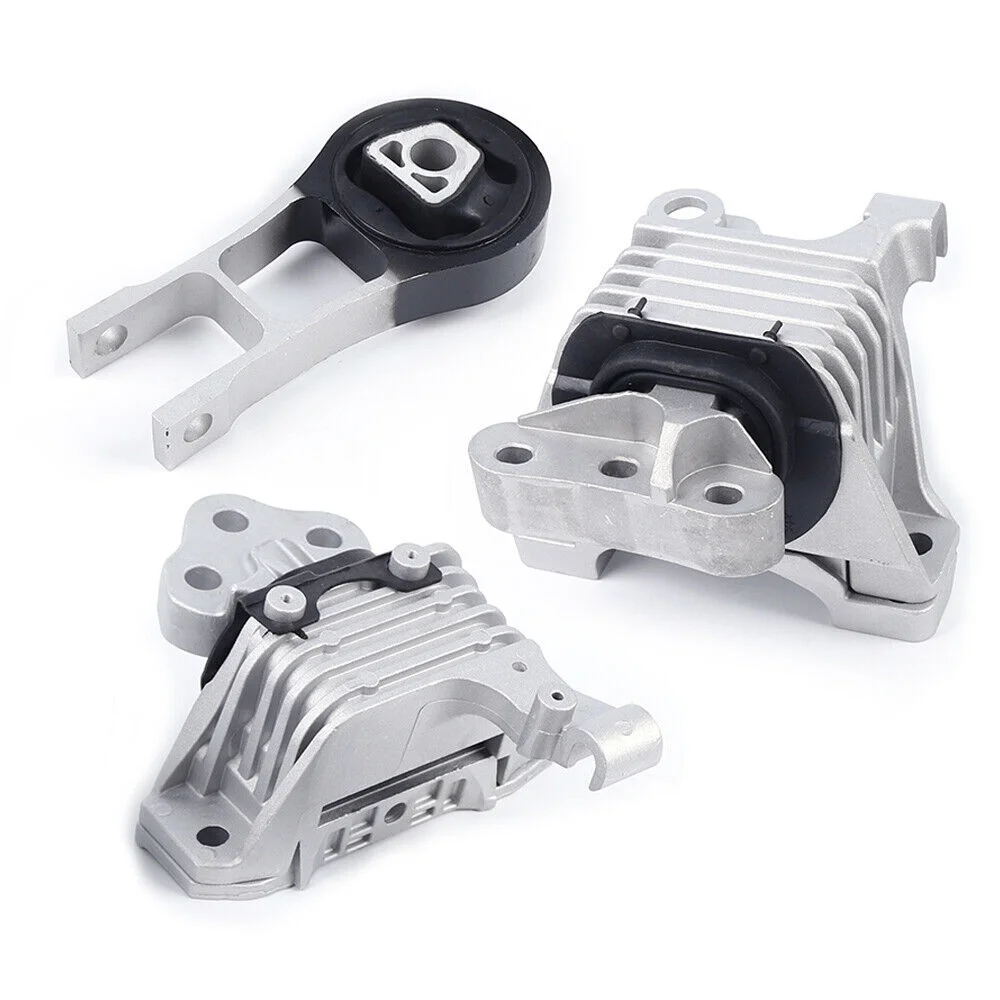 Engine Motor Mounts & Transmission Mount 3PCS Fits Jeep Cherokee 2.4L 2014-2019 3PCS Engine Motor & Trans Mount Set For Jeep Cherokee Overland Sport 2016-2018 Complete Engine Motor&Transmission Mount