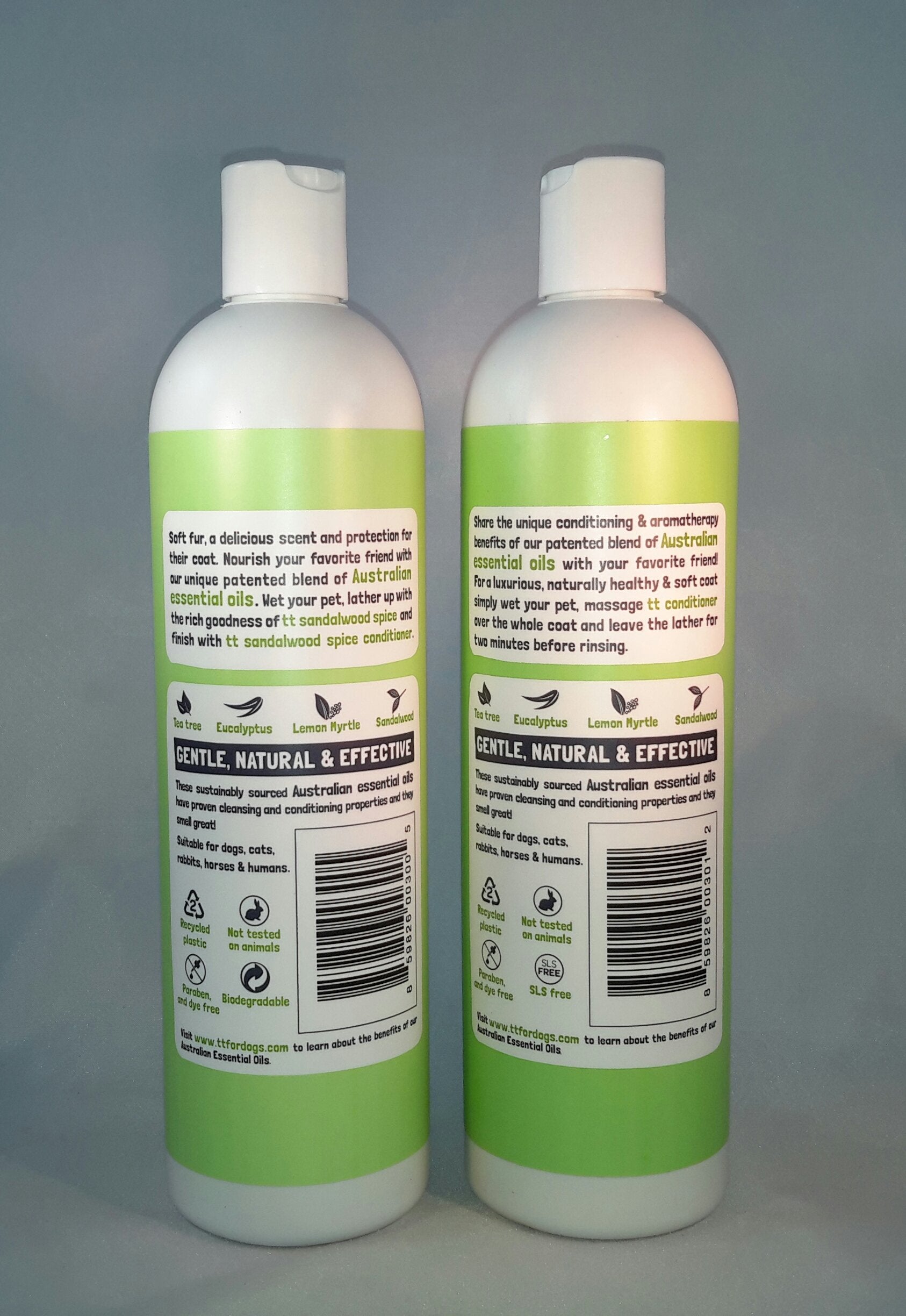 sandalwood spice natural dog shampoo and conditioner 16 ounce bundle