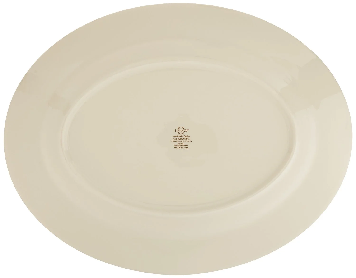 Lenox Winter Greetings Plaid Oval Platter