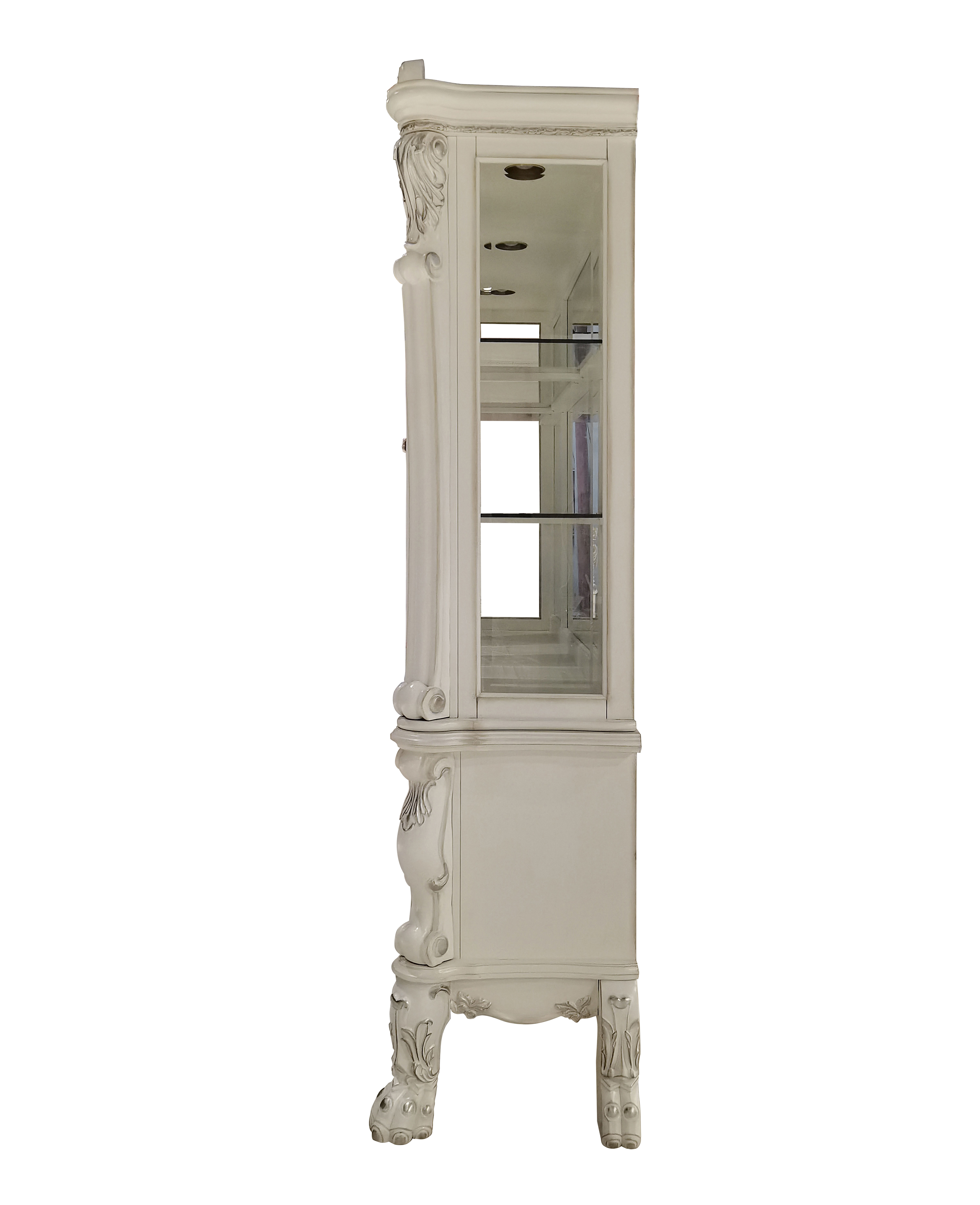ACME Dresden Wood Hutch and Buffet in Bone White