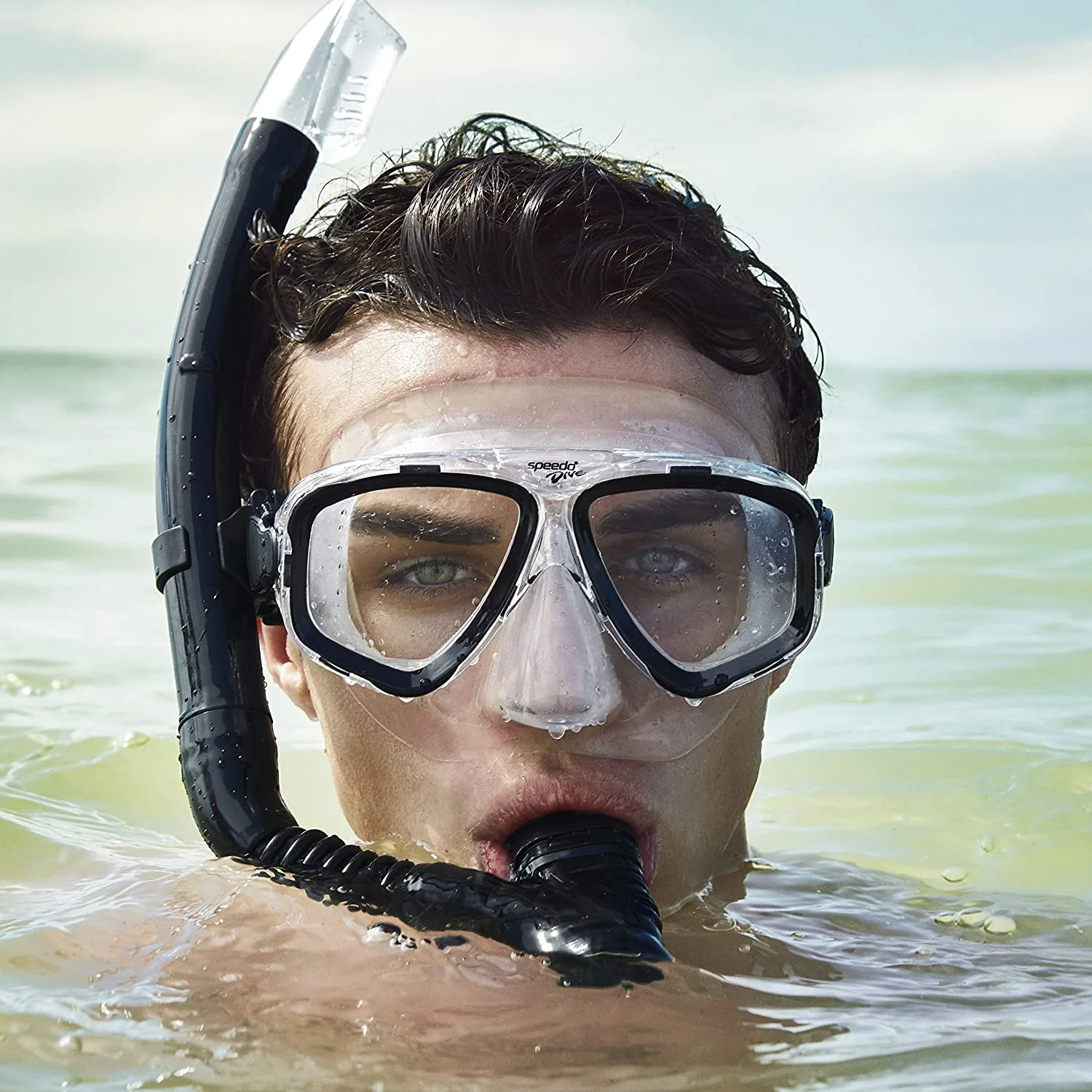 Speedo Adult Adventure Mask and Snorkel Set - Black 7530332-006