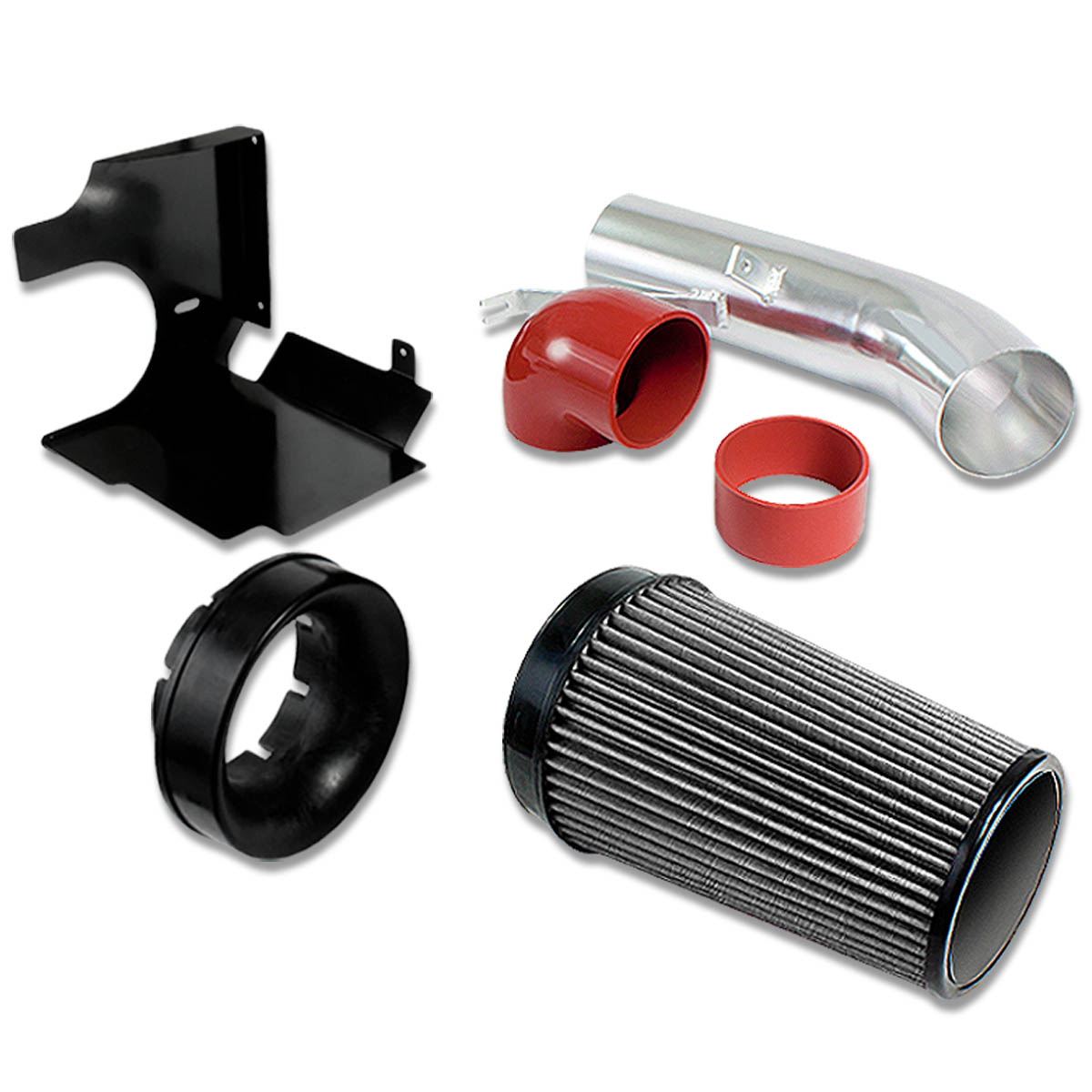 DNA Motoring CAI-950021-SL For 1999 to 2006 GMT800 V8 Truck/SUV 4