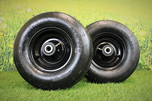 Set of (2) 13x5.00-6 Pneumatic Tire and 6x3.25 Wheel Assemblies