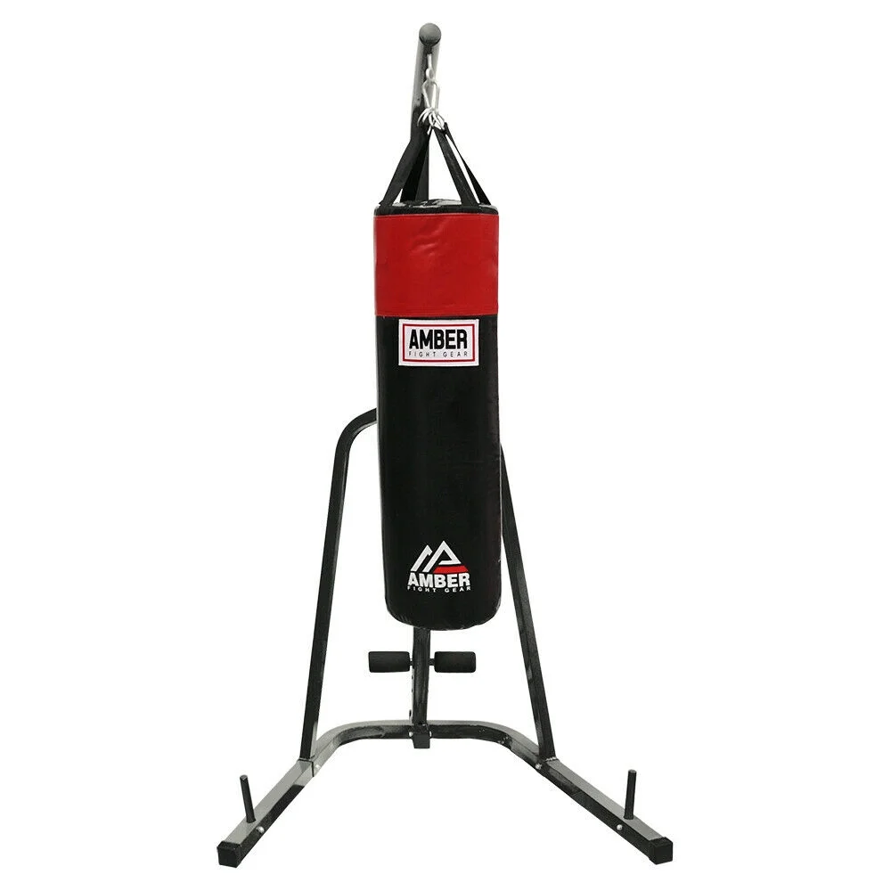 Amber ToughTek Boxing Fitness Workout Training Punching HeavyBag Unfilled, 70 lb