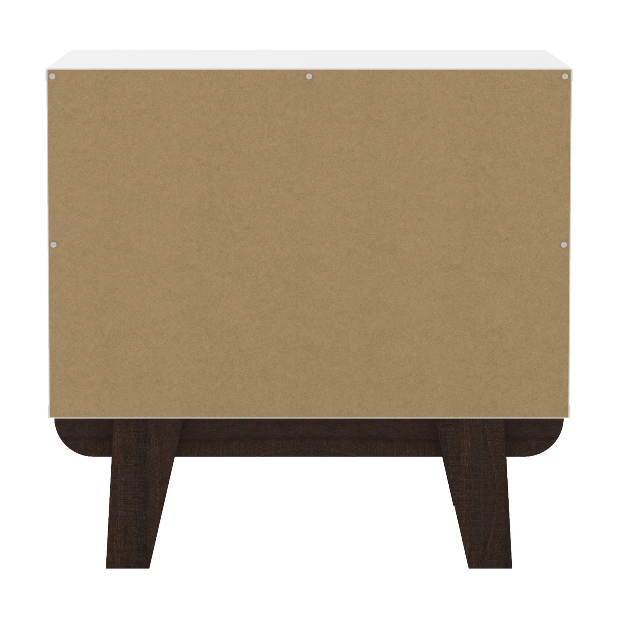 Kincaid Wood 2-Drawer Nightstand, Matte White, by Hillsdale Living Essentials