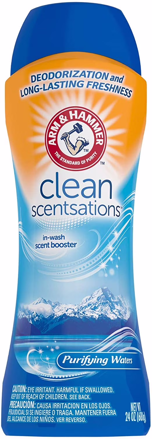 Arm & Hammer in-Wash Scent Booster, Purifying Waters, 24 oz (Pack of 4)