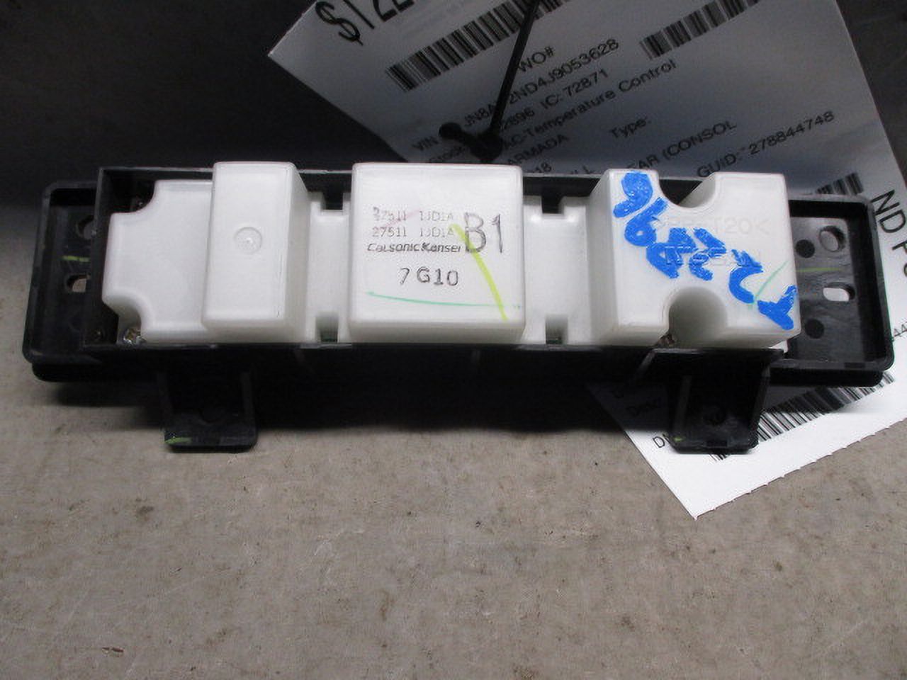 Pre-Owned 2017 2018 2019 2020 Nissan Armada Rear AC Heater Temperature Control Unit OEM (Good)