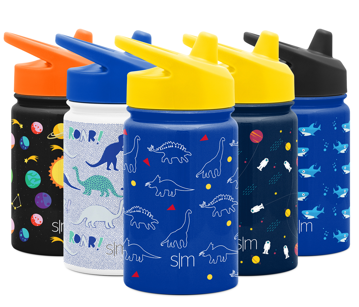 Simple Modern Kids Summit Sippy Cup Thermos 10oz - Stainless Steel Toddler Water Bottle Vacuum Insulated Girls and Boys Hydro Travel Cup Flask -Dinosaurs Purple