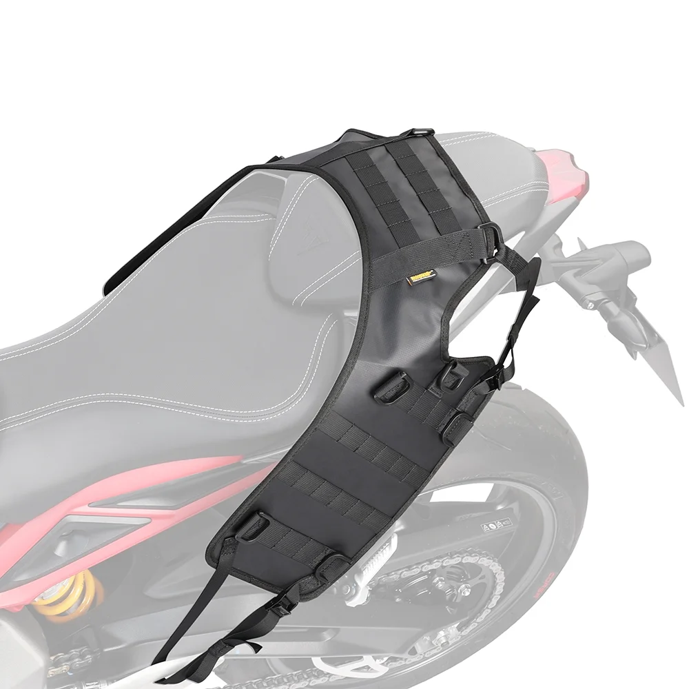 Rhinowalk Motorcycle Rearseat Side Bag Base Portable Motor Accessory Universal Motorcross Rear Side Bag Base Motor Tail Bag Saddle