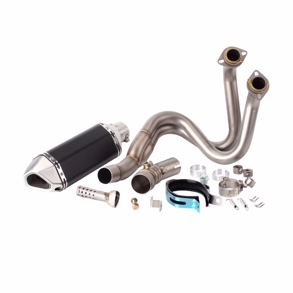 XLYWKJ Motorcycle Exhaust Muffler Mid Link Pipe System For Kawasaki ER6N ER6F NINJA 650  2012-2016 / Versys 650 2015-2017