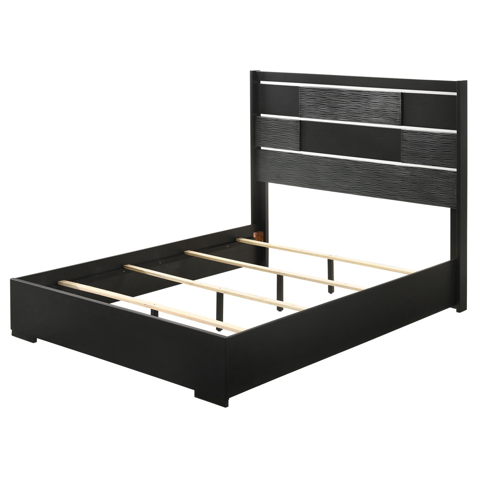 Blacktoft Queen Panel Bed Black