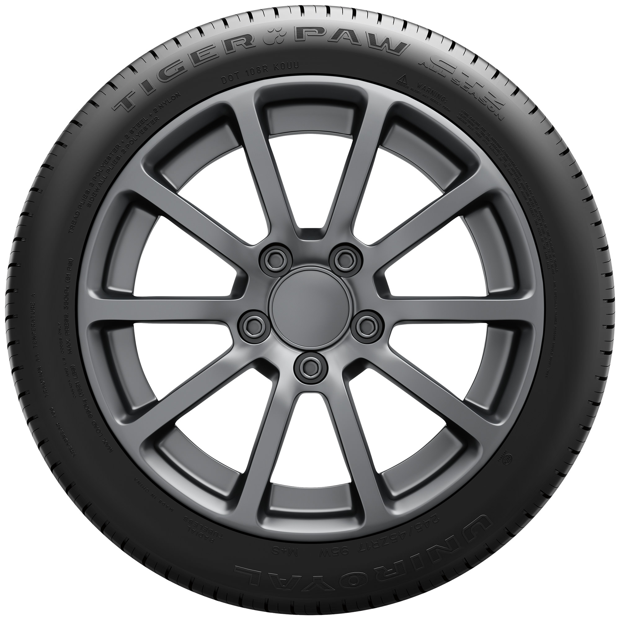 Uniroyal Tiger Paw GTZ All-Season Tire 255/35ZR18/XL 94W