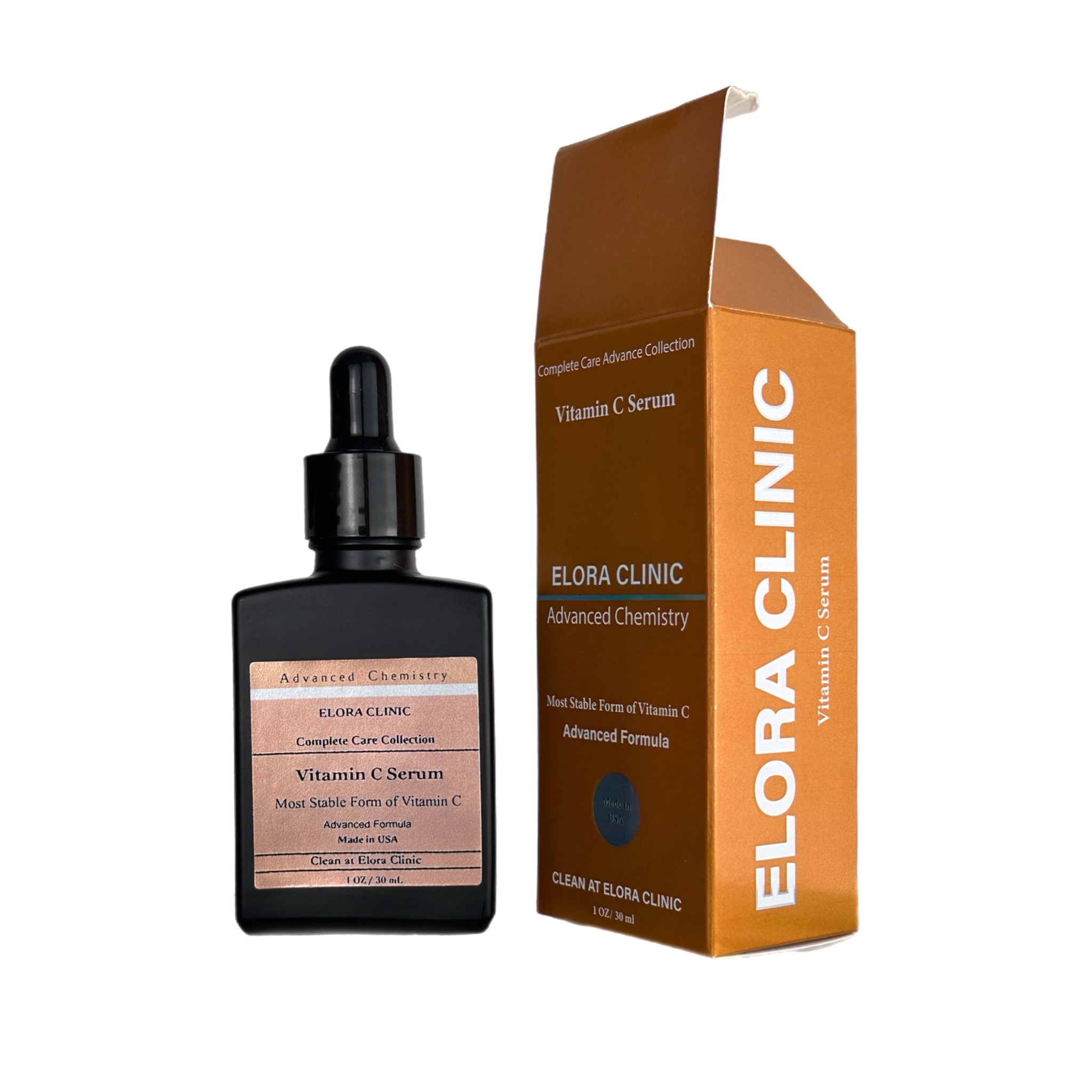 Elora Clinic Vitamin C Serum, Vitamin C Serum for Face, Hyaluronic Acid Vitamin C Serum, Hydrating Vitamin C Hyaluronic Acid Serum, l ascorbic acid Serum, Serum for Sensitive Skin