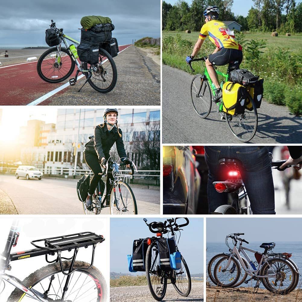 West Biking 110Lb Capacity Bike Cargo Rack Adjustable Bicycle Rear Rack with Reflective