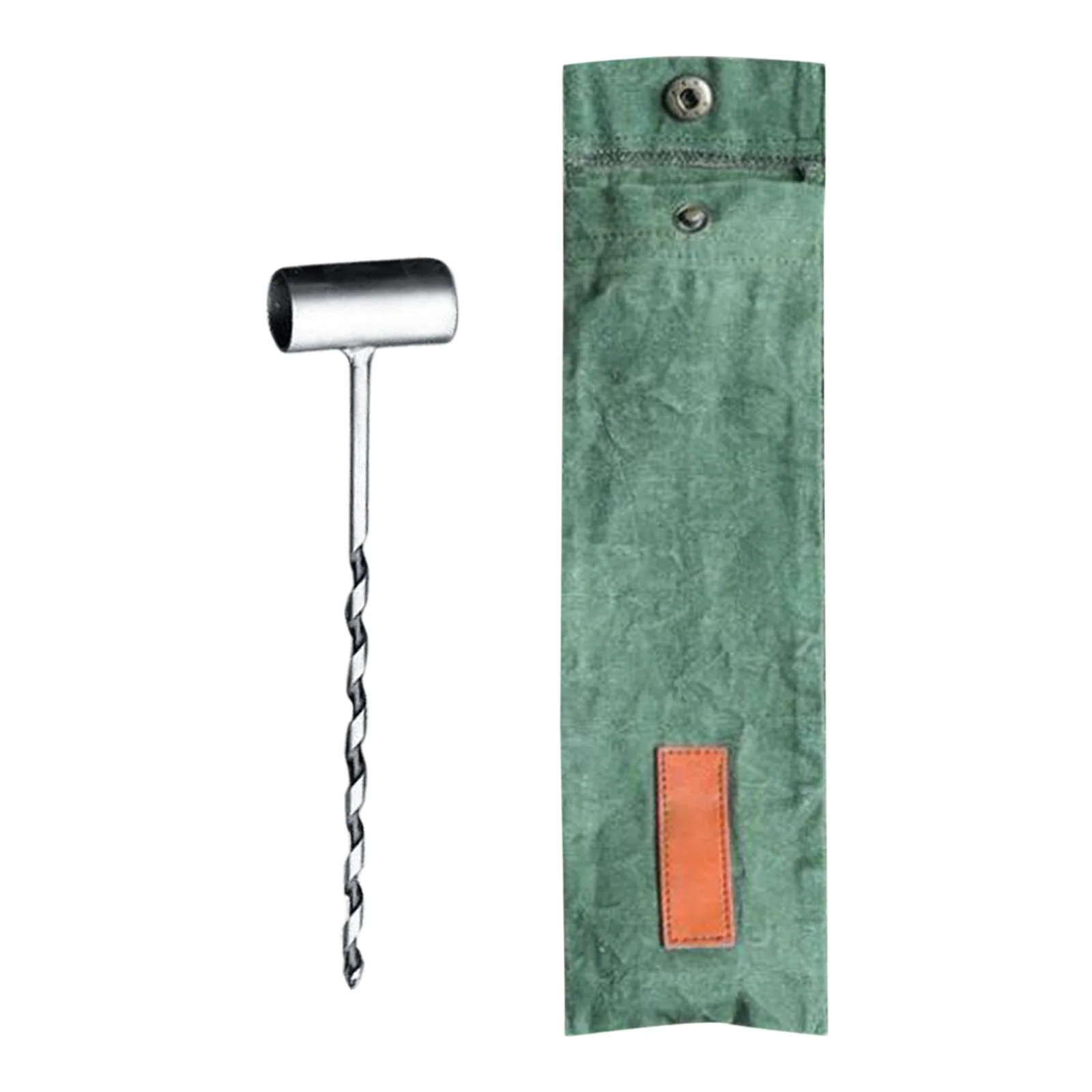 Hand Auger Wrench - Gear and Equipment Wood Drill Peg Tool Manual for Camping, Hiking and Outdoor Backpacking , Green 6mm