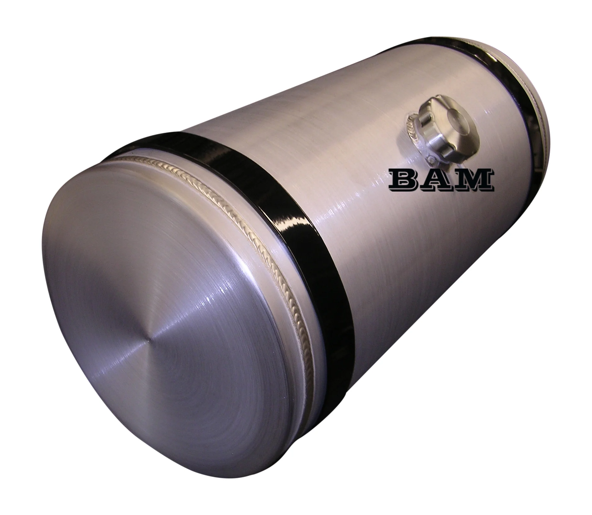 12x24 Center Fill Round Spun Aluminum Gas Tank - 11 Gallon 3/8 NPT