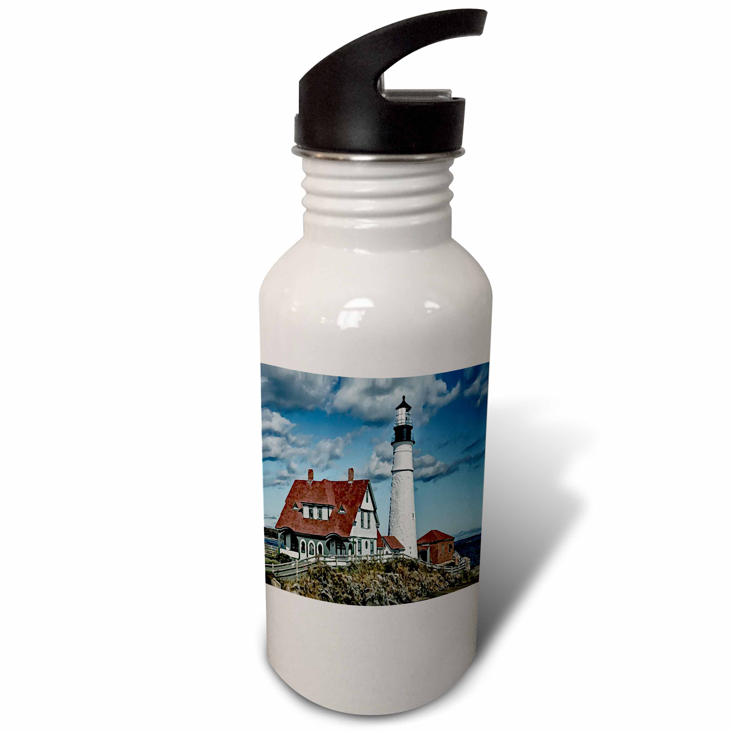 Portland Light House 21 oz Sports Water Bottle wb-5712-1