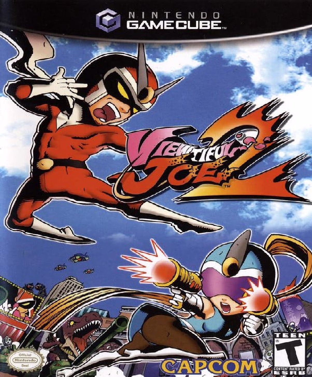 Restored Viewtiful Joe 2 (Nintendo GameCube, 2004) Fighting Game (Refurbished)