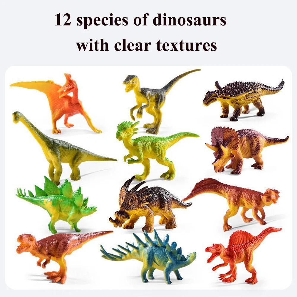 T-Rex Transporter with 15 Dinosaurs, 1 Egg, 2 Rocks and 3 Trees,Dinosaur Car Toy for Kids