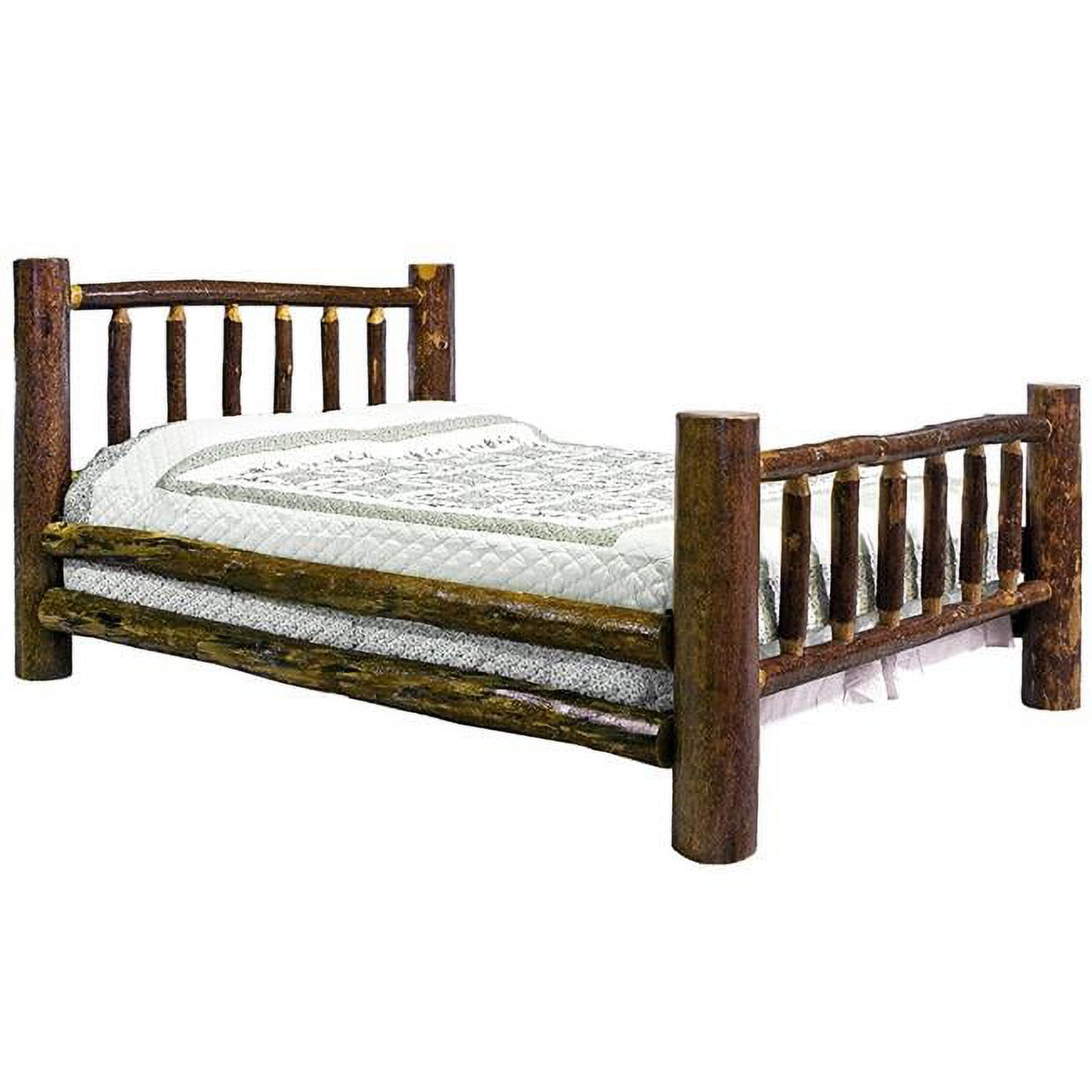 Glacier Country Collection Bed with Laser Engraved Elk - Twin