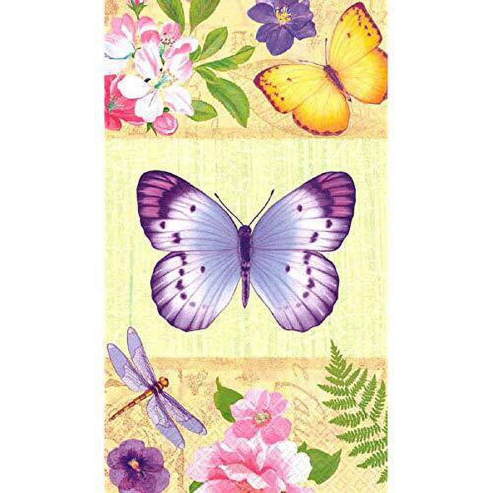 Spring and Easter Bathroom Guest Towels, Disposable Paper  Napkins, Set of 2 - Butterflies - Lavender